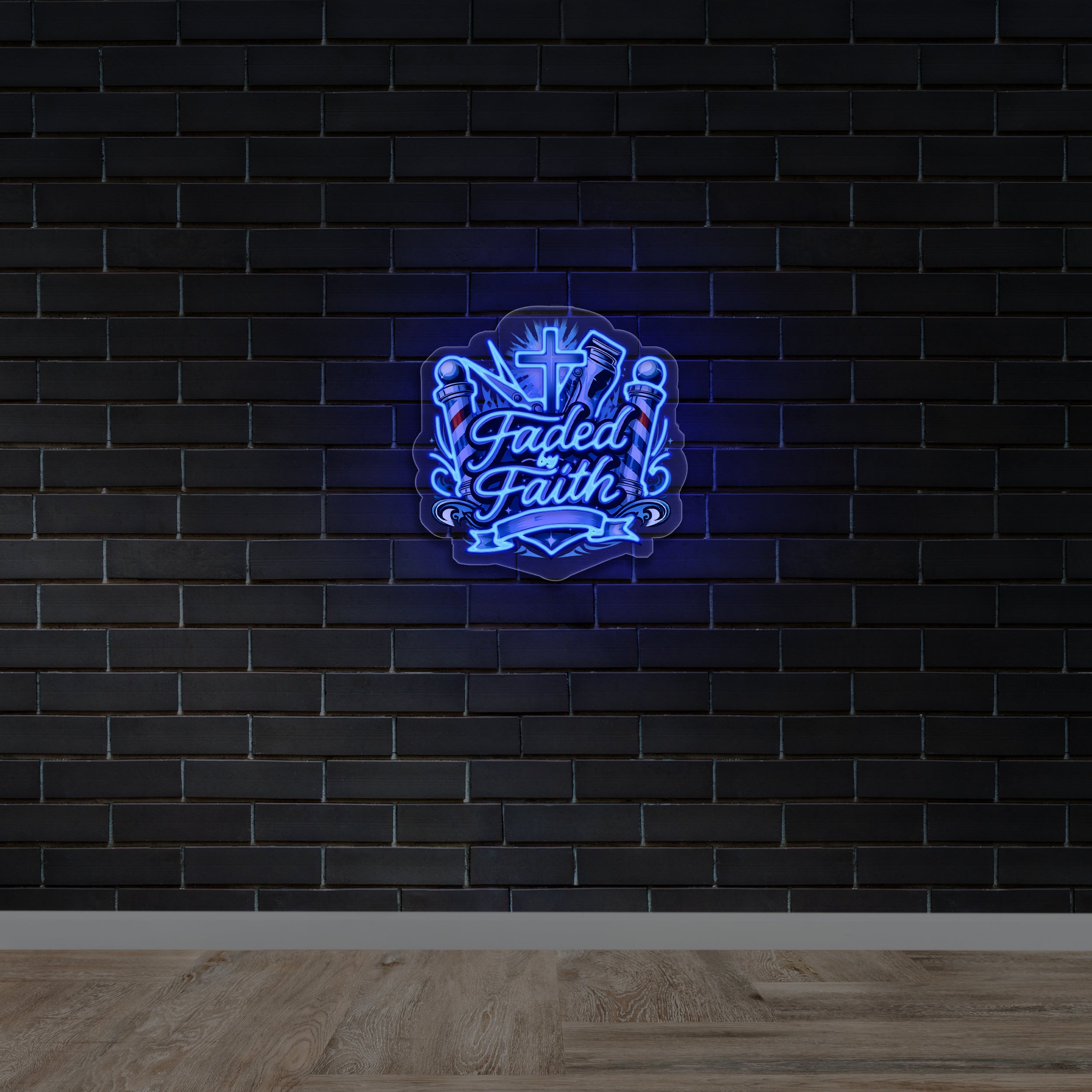Faded by Faith - Premium Neon Artwork