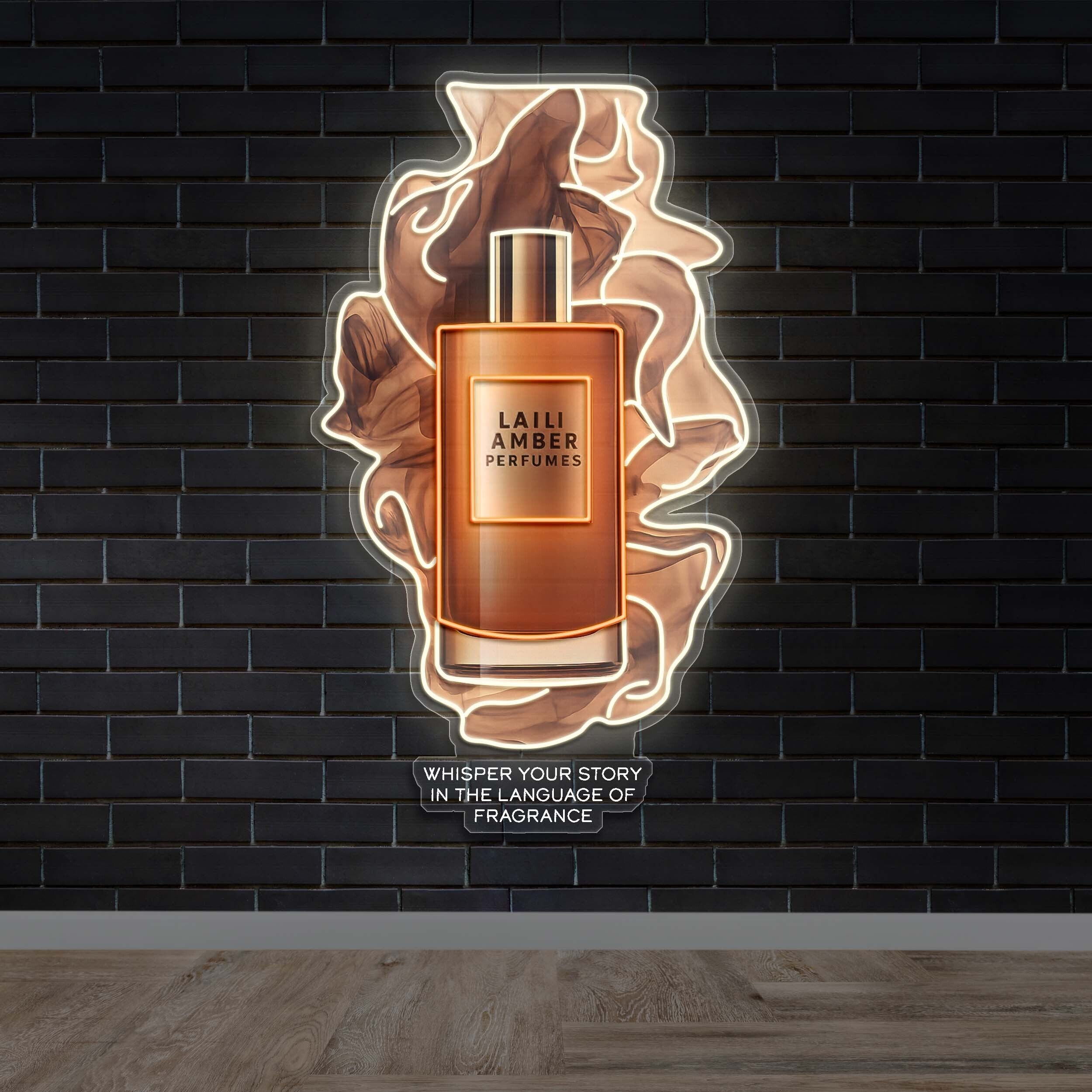 Laili Amber Perfumes - Premium Neon Artwork