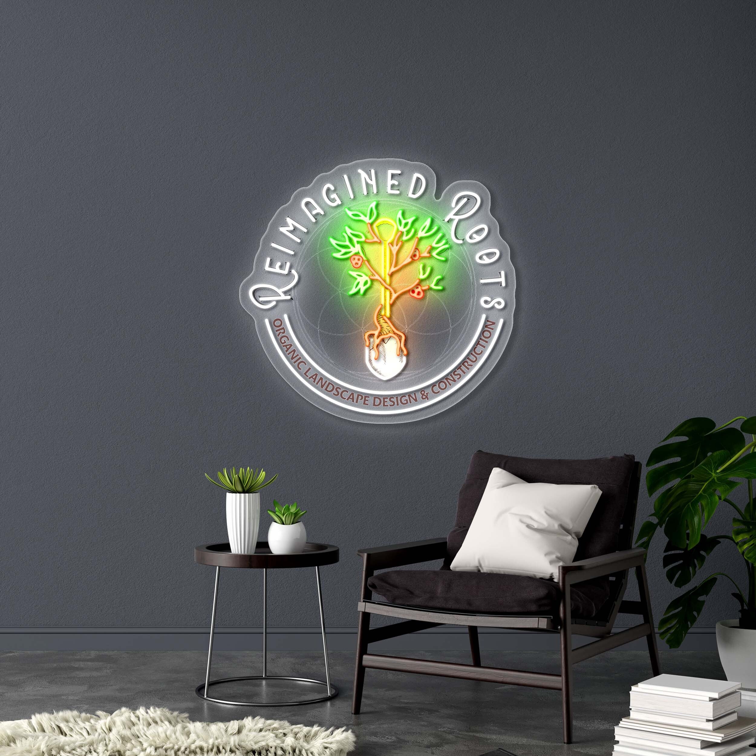 Reimagined Roots - Premium Neon Artwork