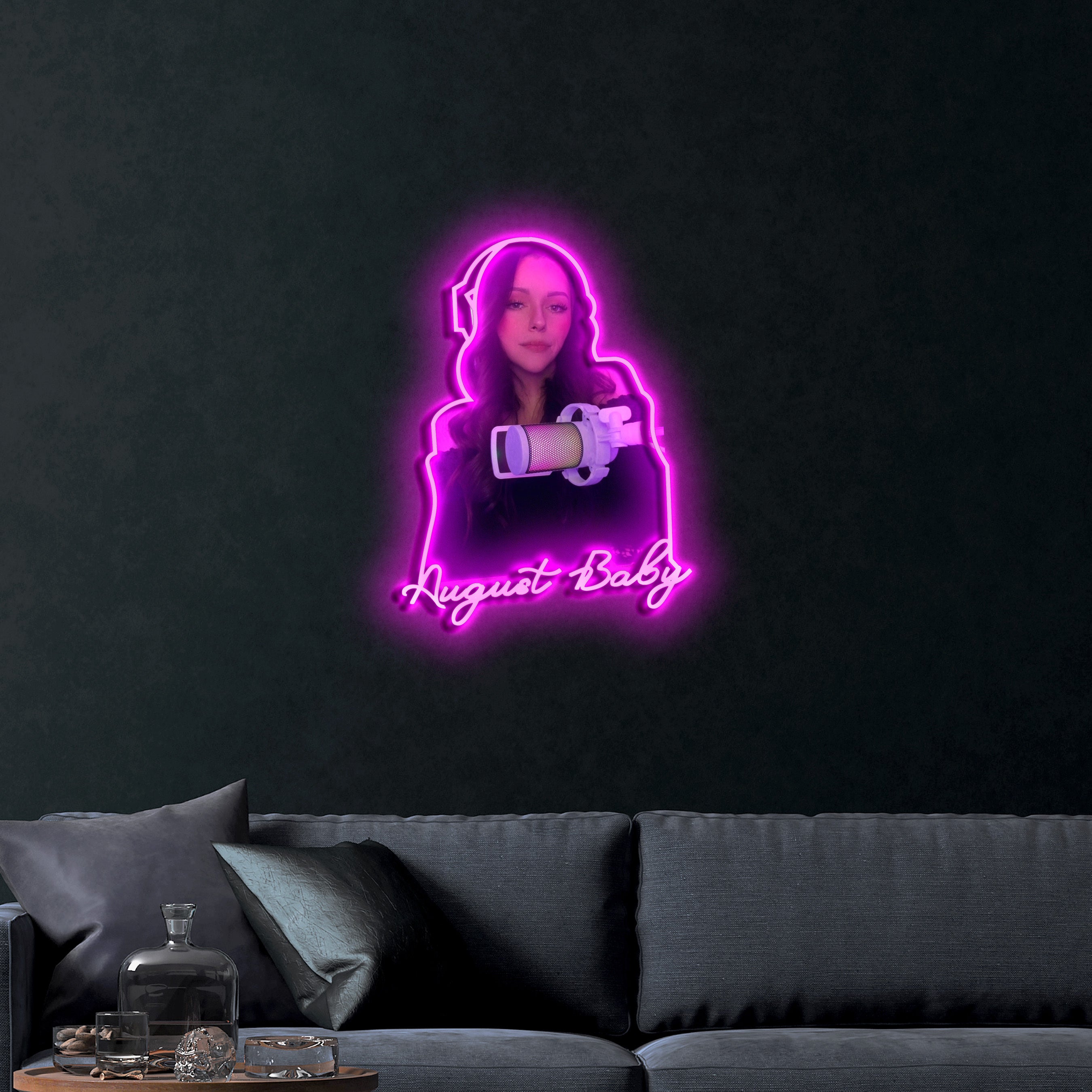 AugustBaby – Premium Neon Artwork