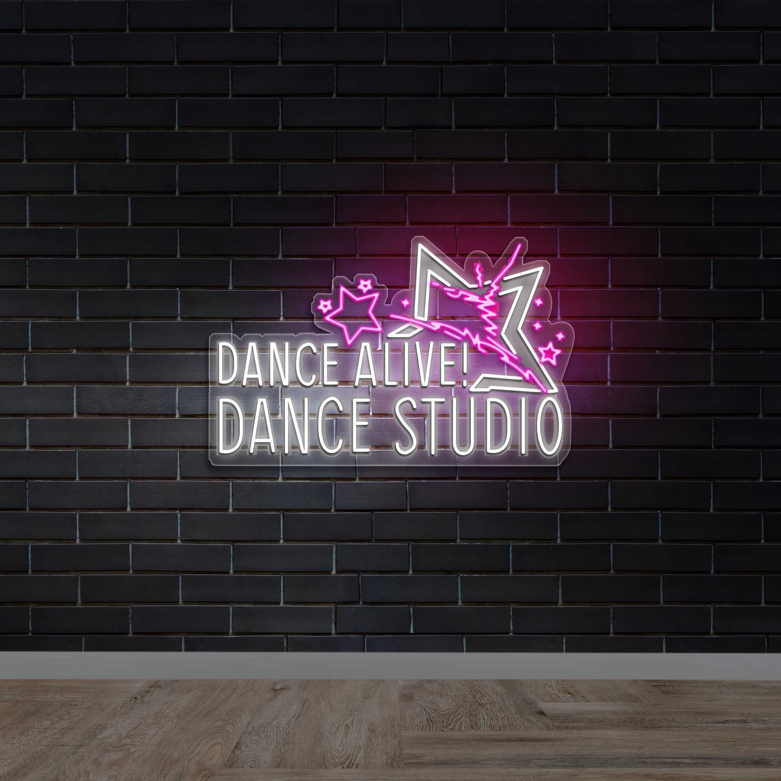 DANCE ALIVE! DANCE STUDIO - Premium Neon Artwork