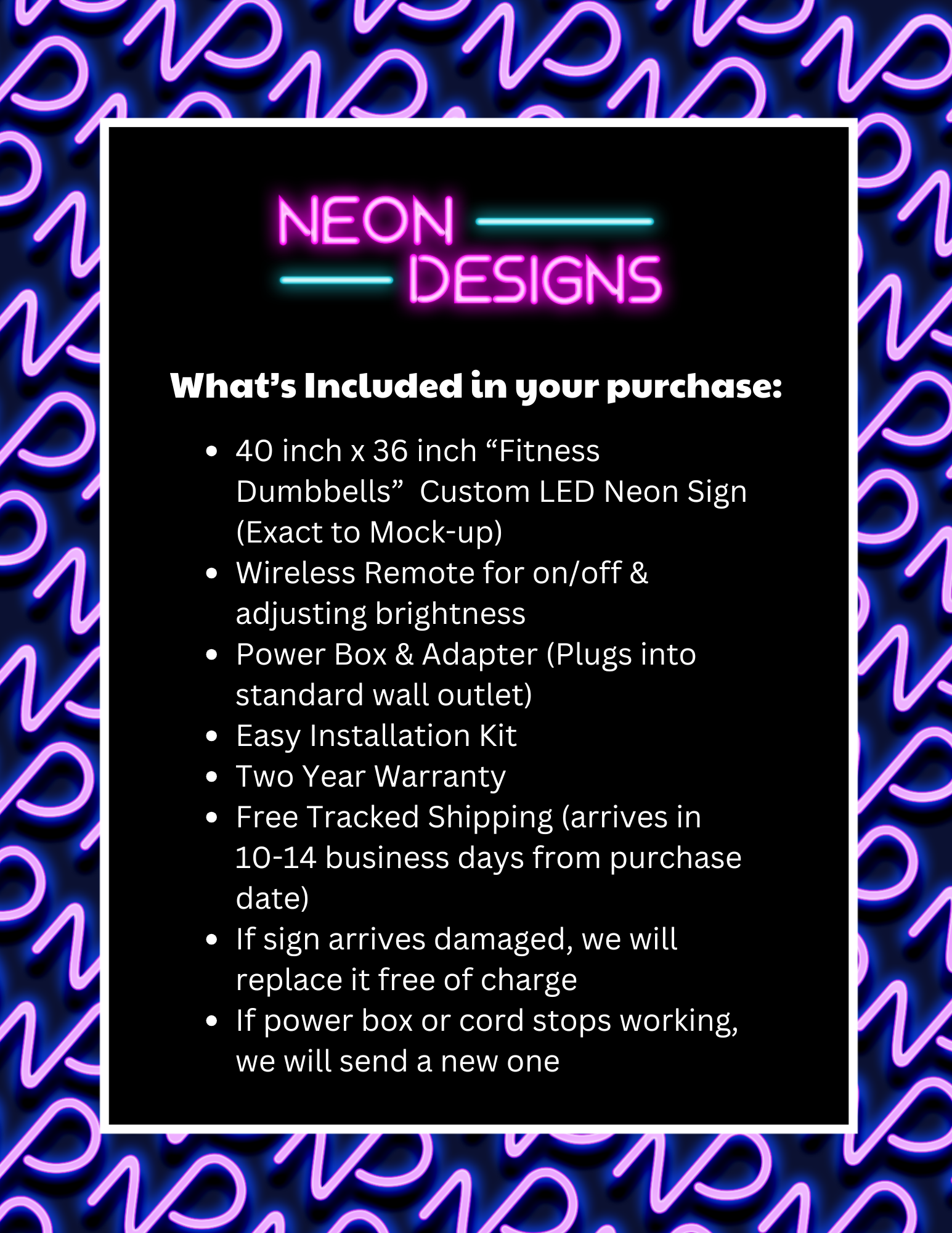 F - Premium Neon Artwork