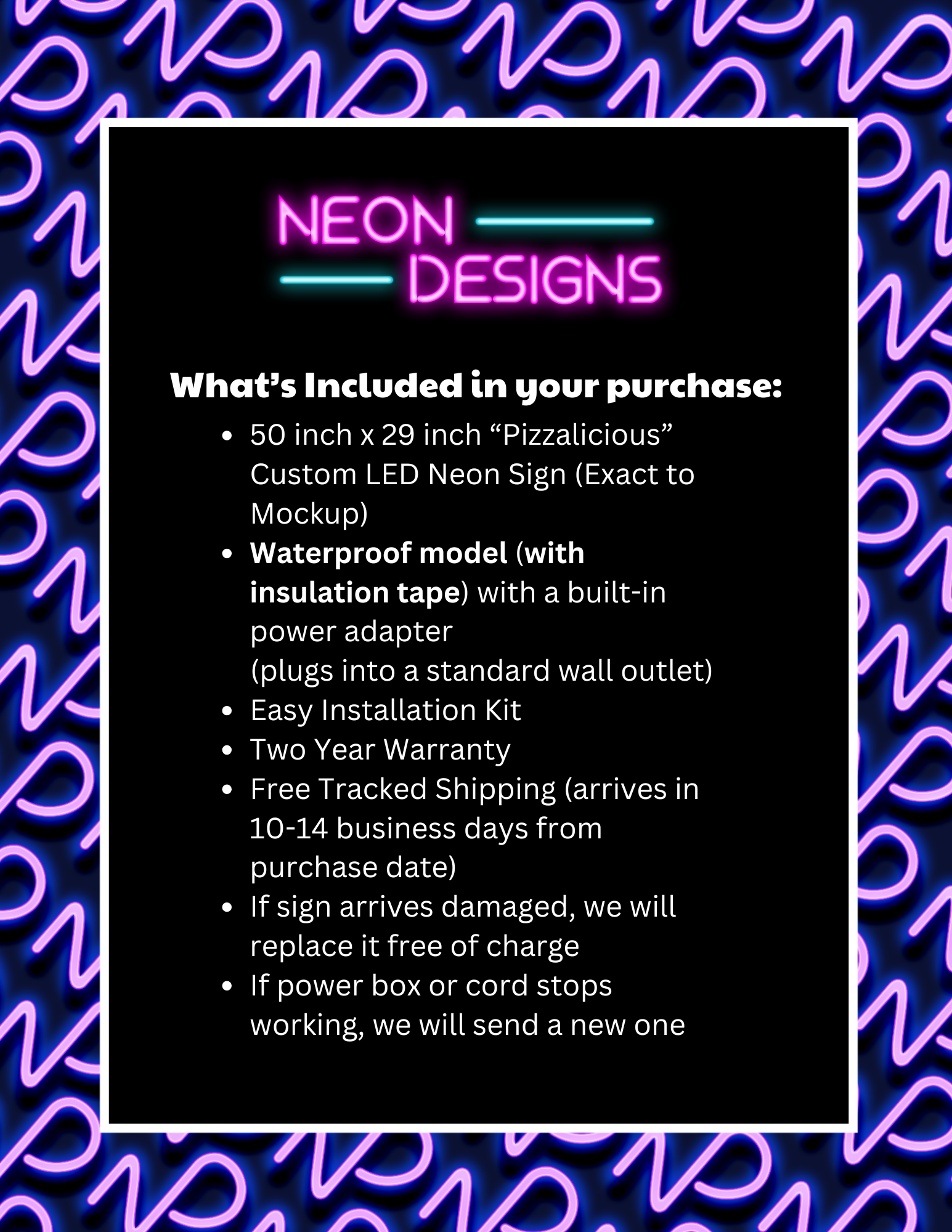 Pizzalicious - Premium Neon Artwork