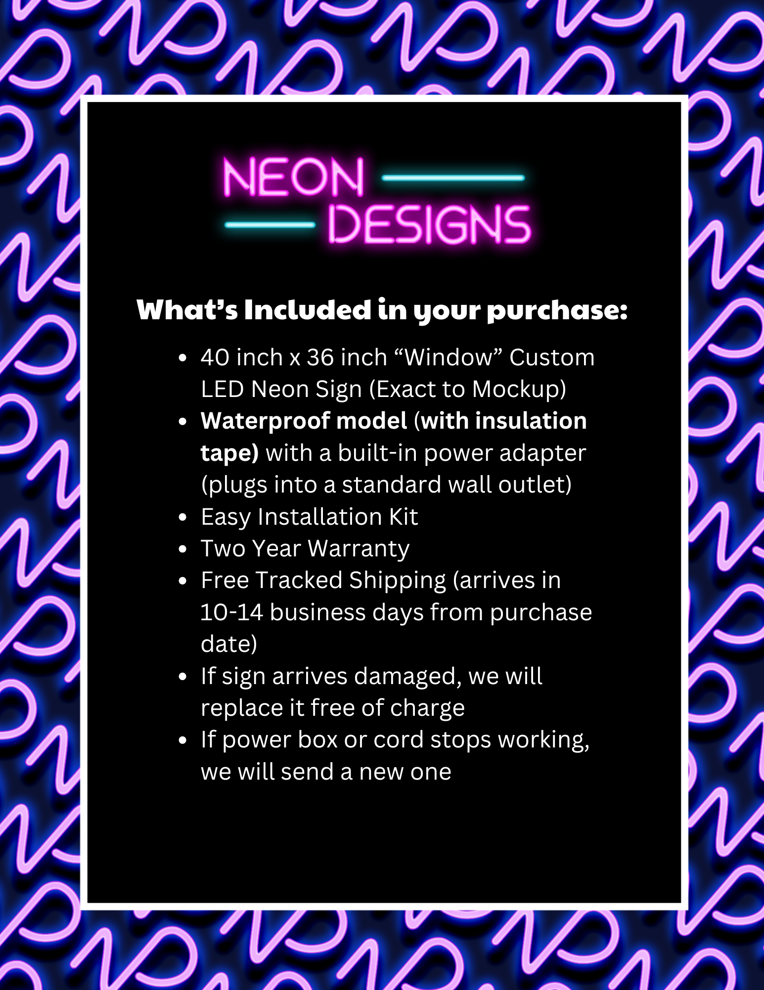 Window - Premium Neon Artwork