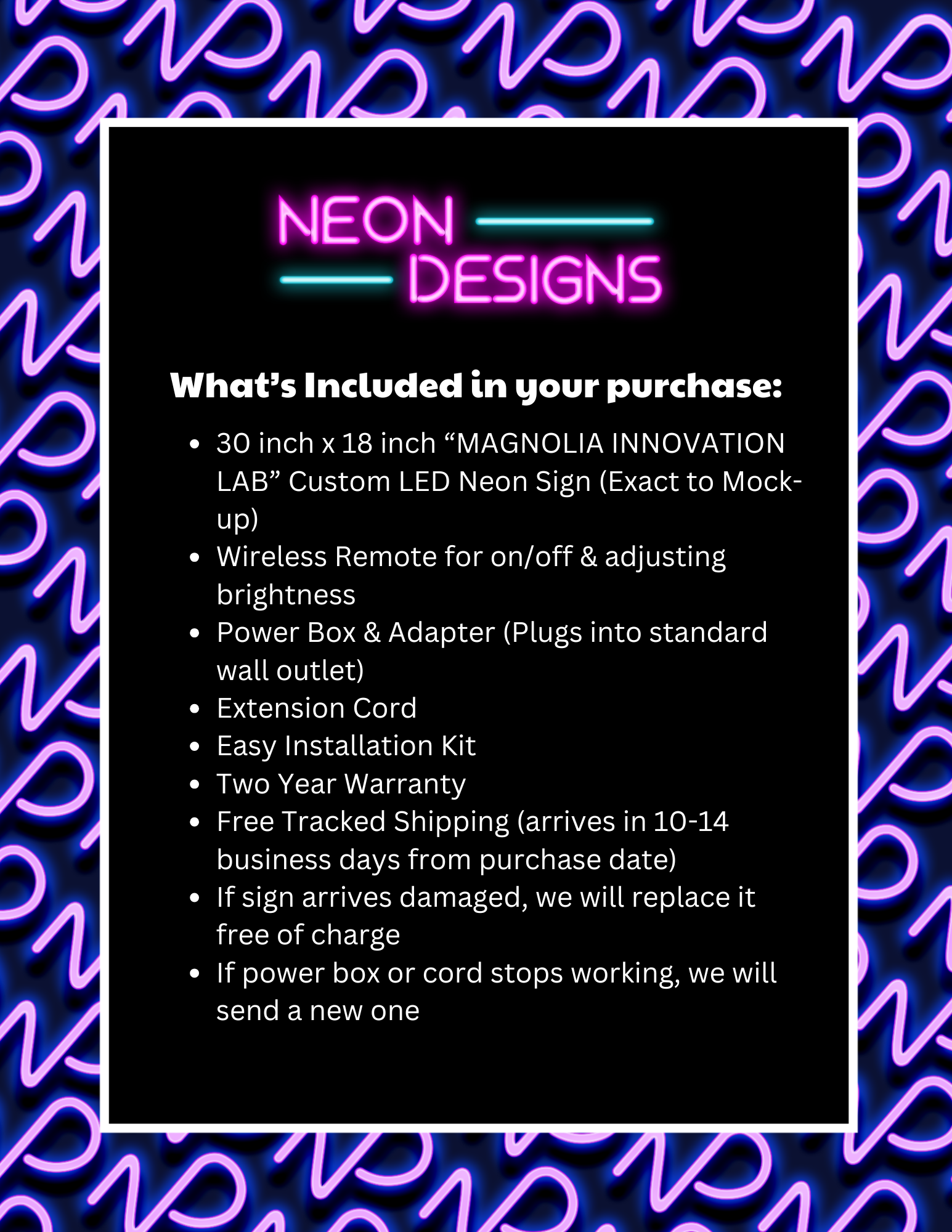 MAGNOLIA INNOVATION LAB | 2nd Version - Premium Neon Artwork