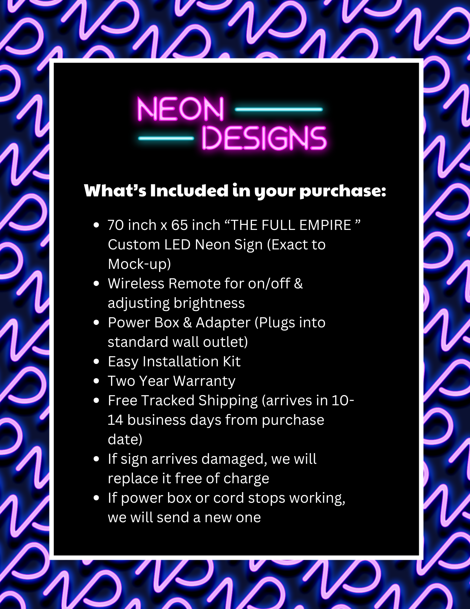 THE FULL EMPIRE | 2nd Version - Premium Neon Artwork