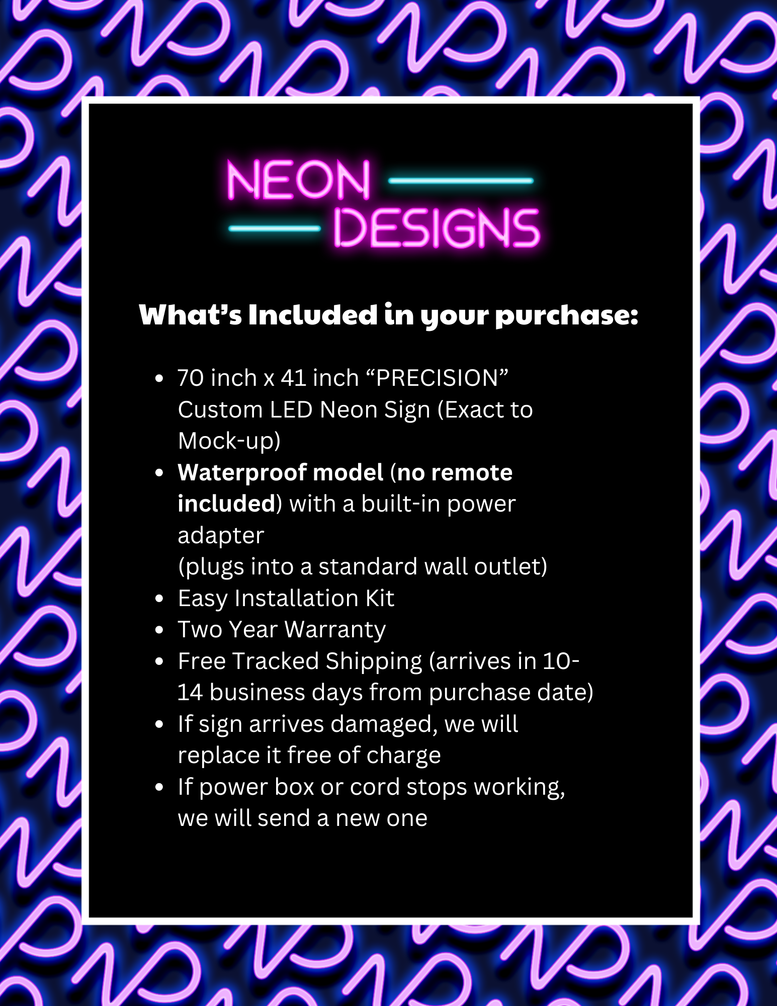 PRECISION - Premium Neon Artwork