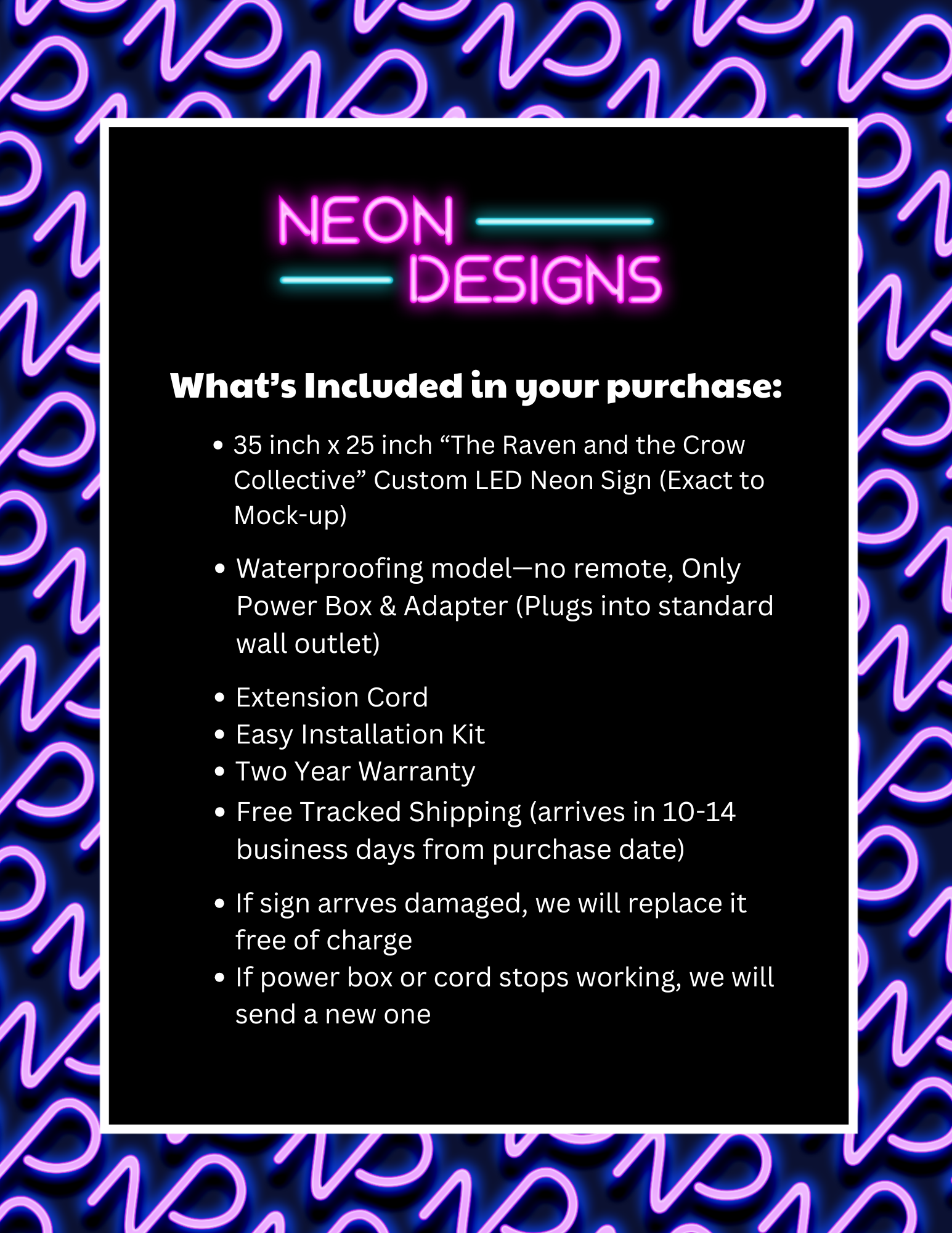 The Raven and the Crow Collective - Premium Neon Artwork