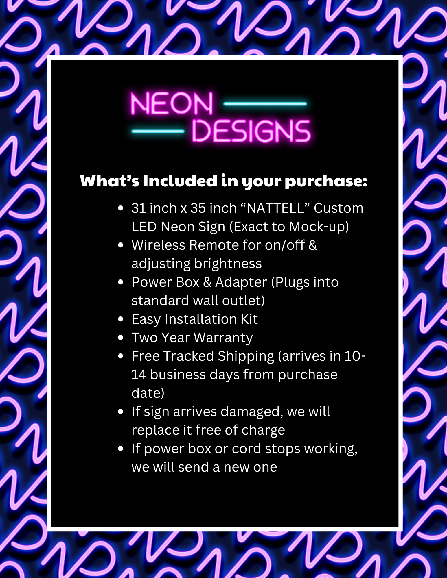 NATTELL - Premium Neon Artwork