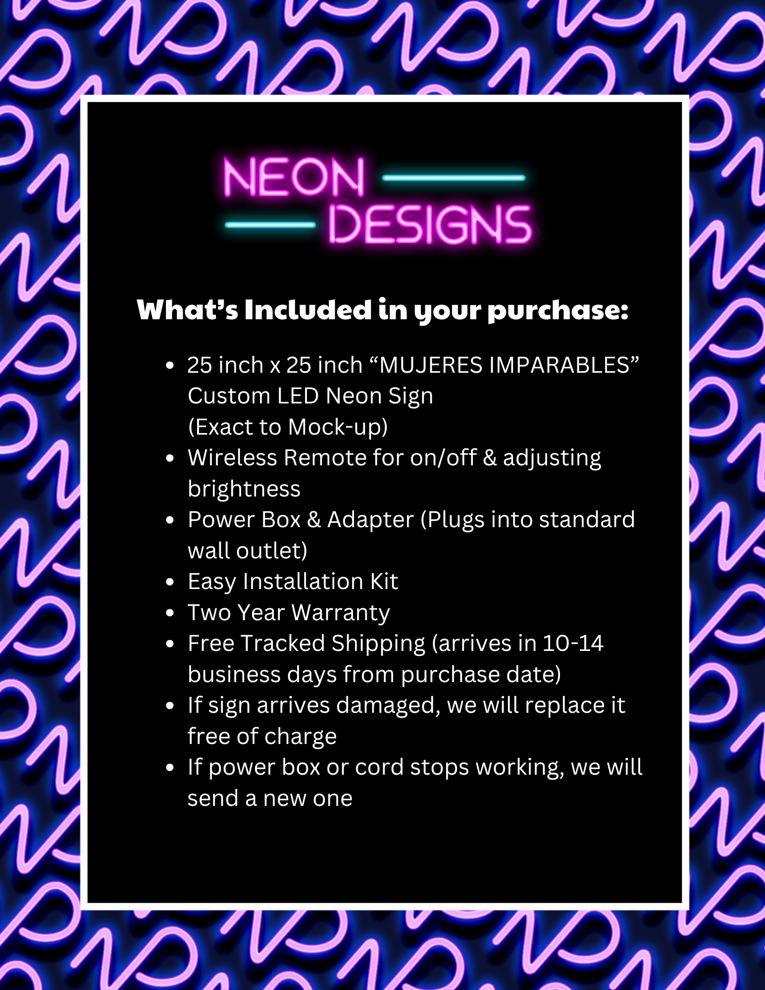 MUJERES IMPARABLES - Premium Neon Artwork
