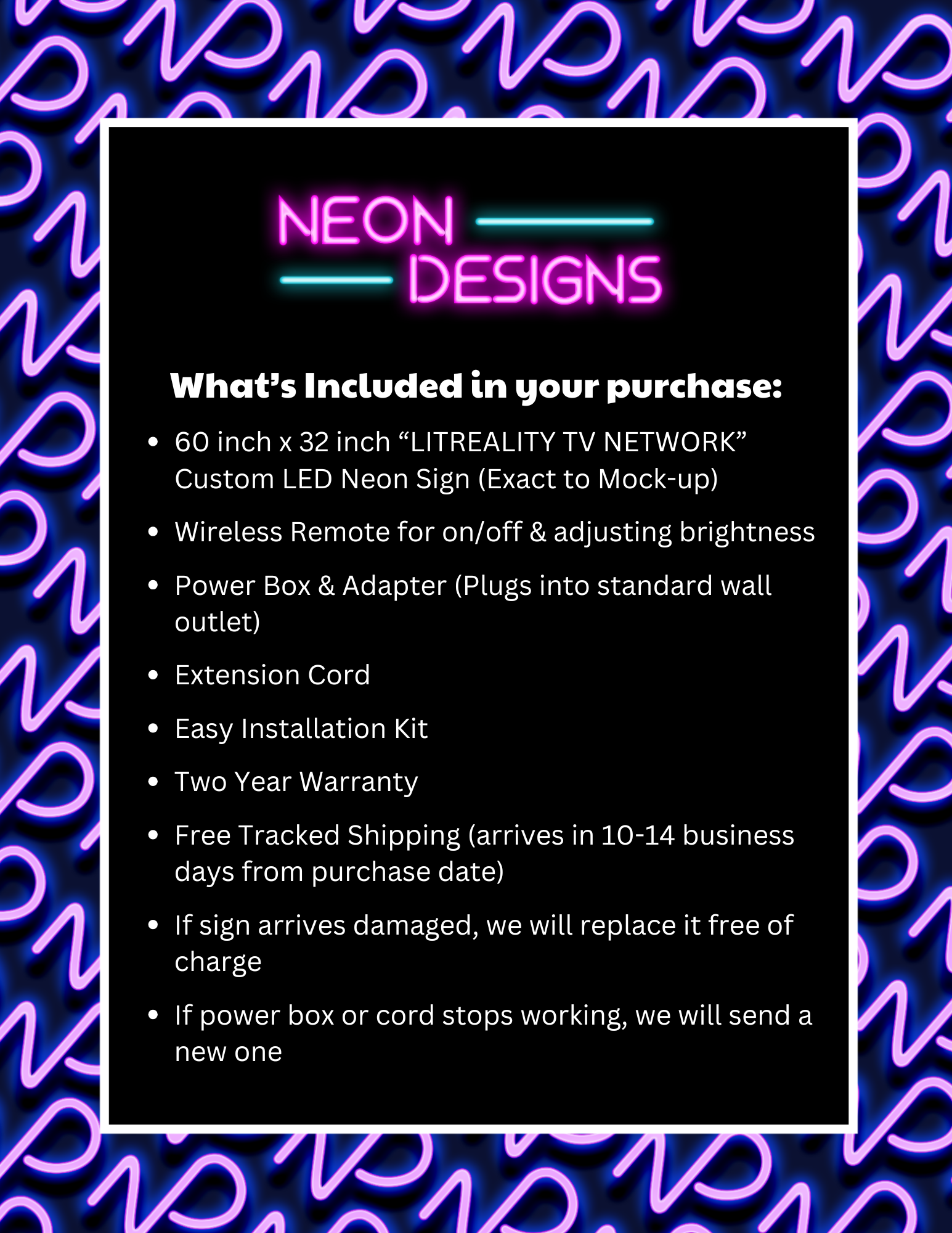 LITREALITY TV NETWORK - Premium Neon Artwork