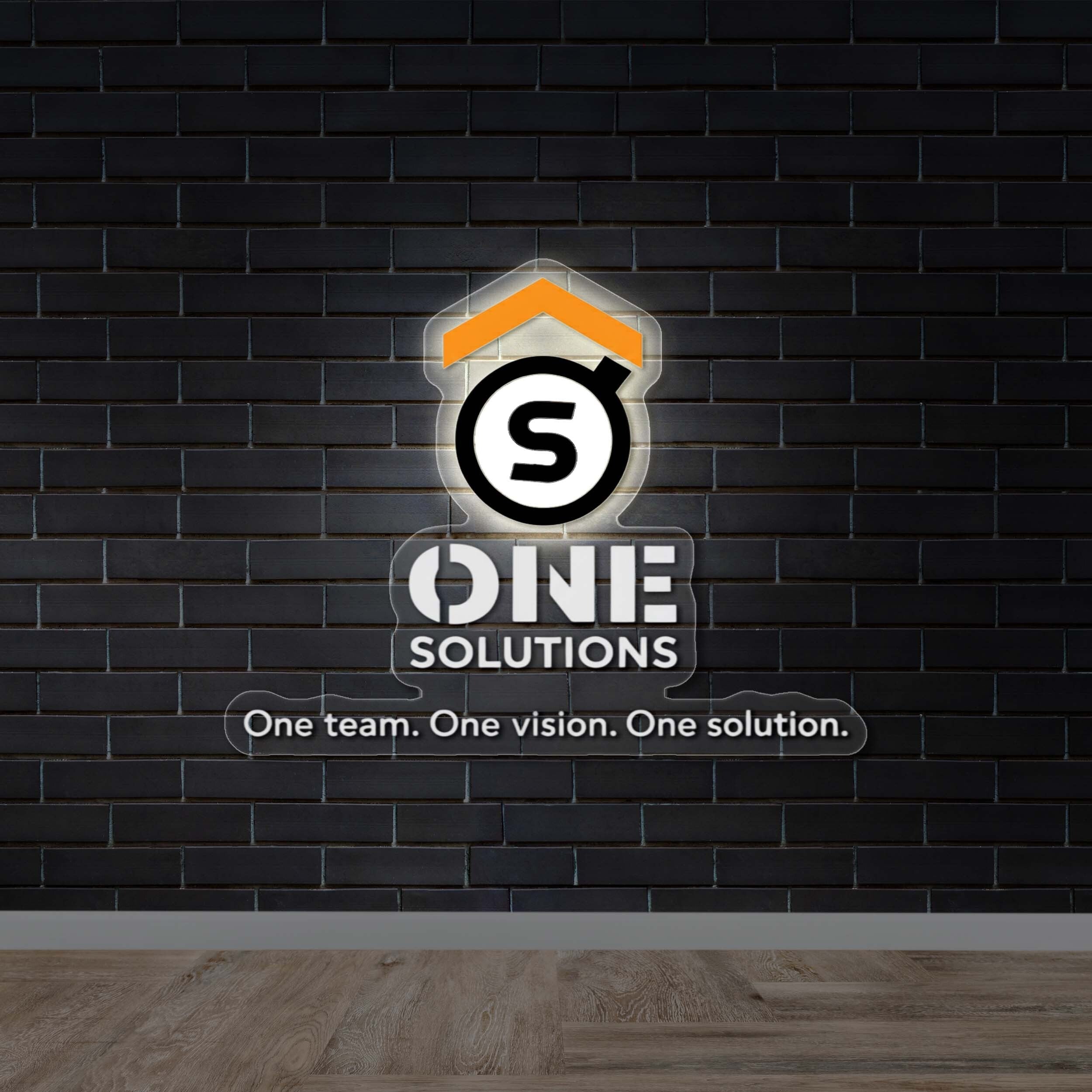 One Solutions Backlit Version - Premium Neon Artwork
