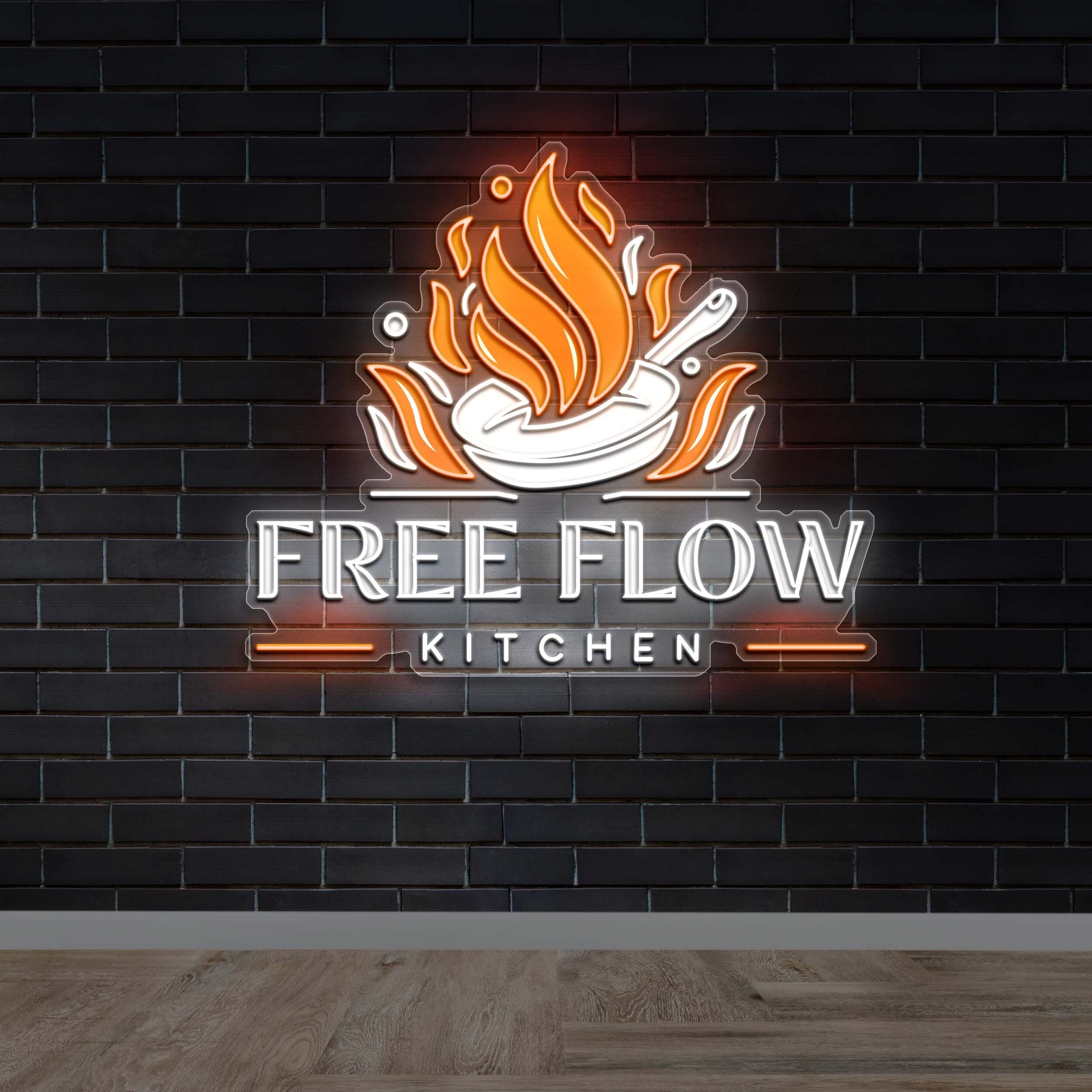 FREE FLOW KITCHEN II - Premium Neon Artwork