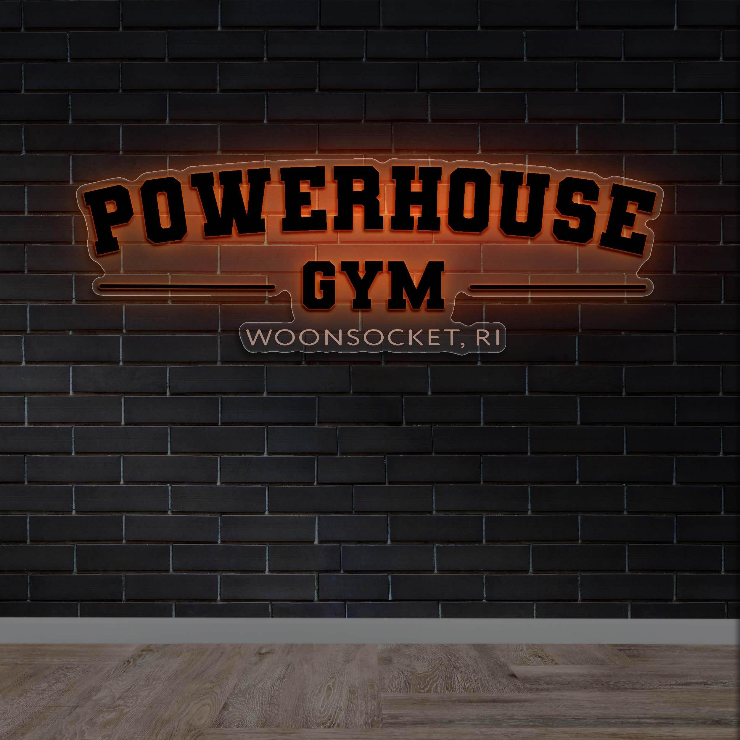 POWERHOUSE GYM | Backlit Version - Premium Neon Artwork