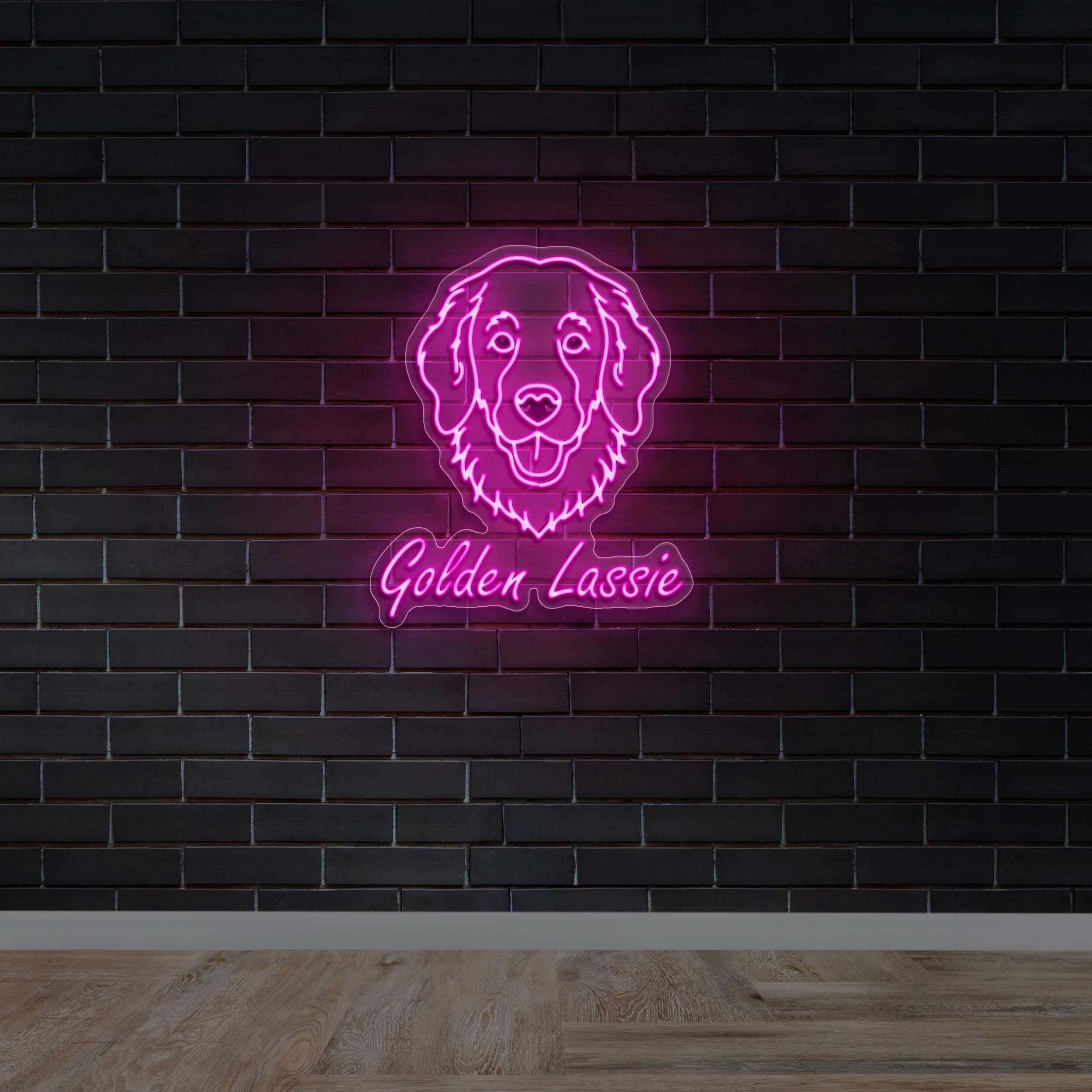 Golden Lassie - Premium Neon Artwork