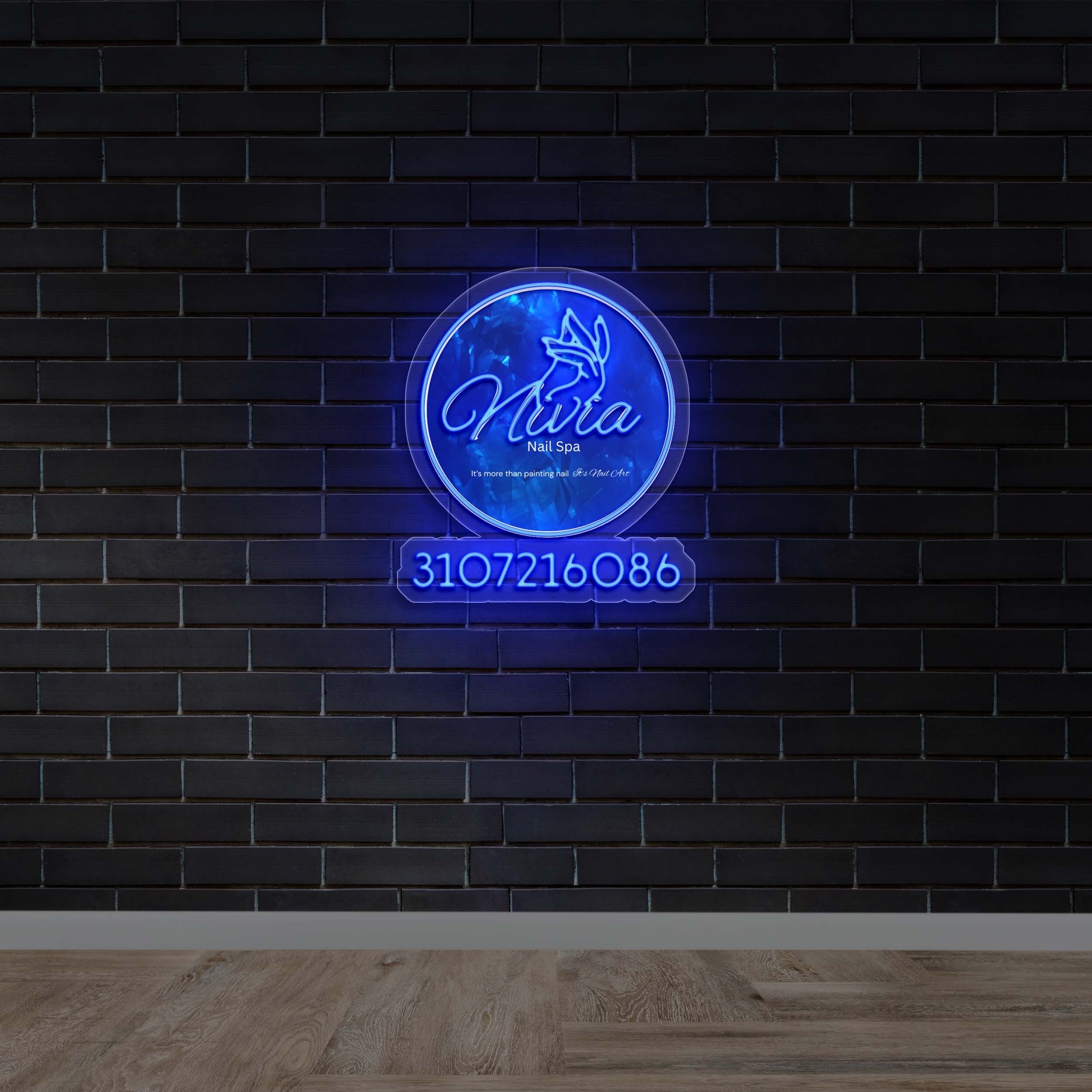Nivia Nail Spa - Premium Neon Artwork
