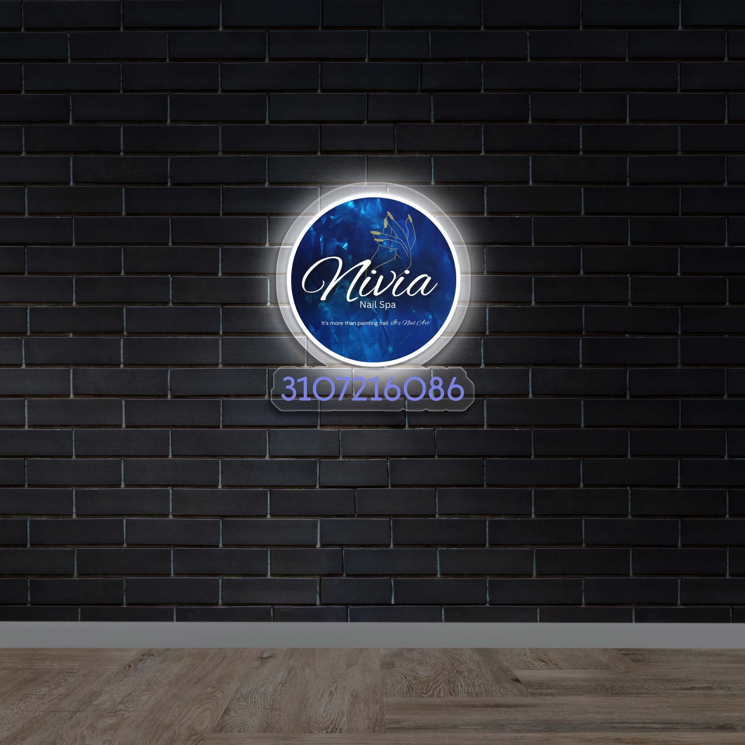 Nivia | Backlit Version - Premium Neon Artwork