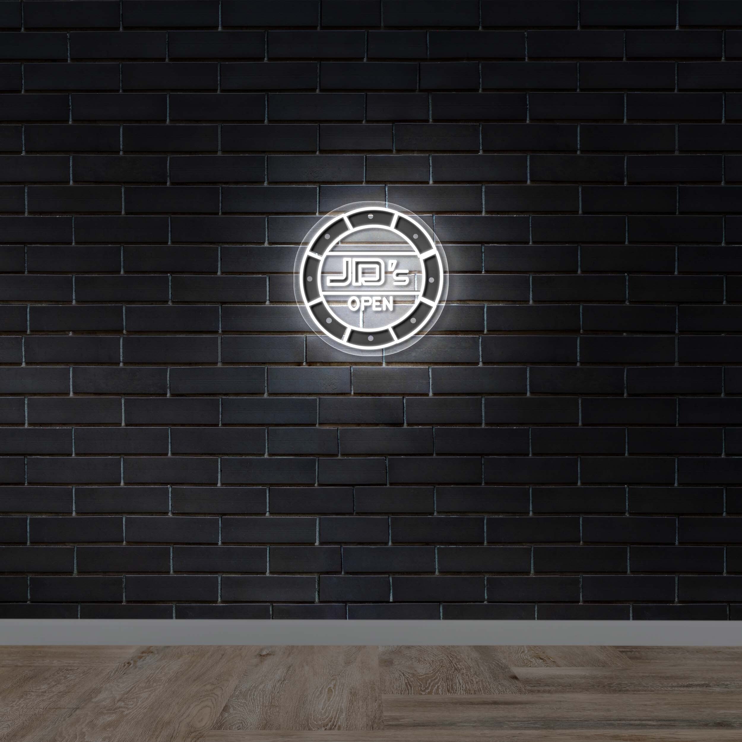JD's OPEN - Premium Neon Artwork