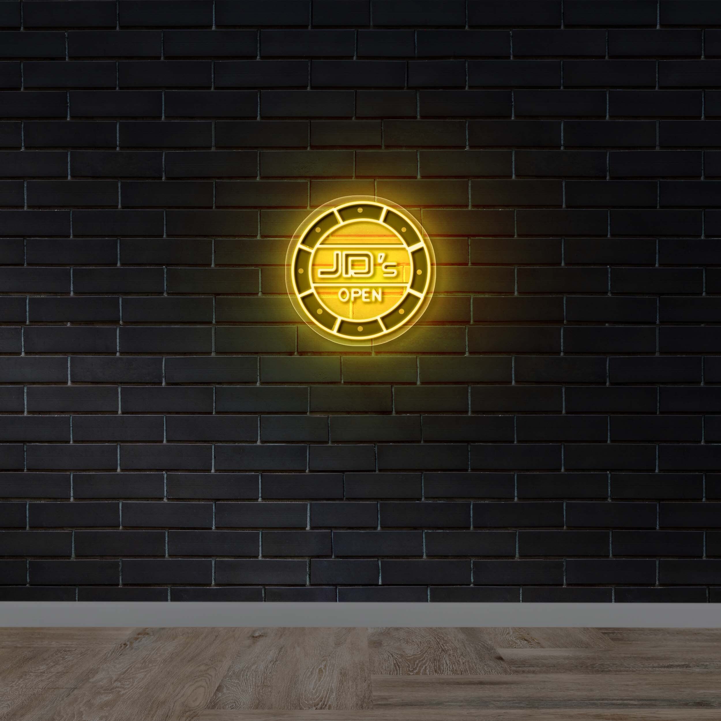 JD's OPEN - Premium Neon Artwork