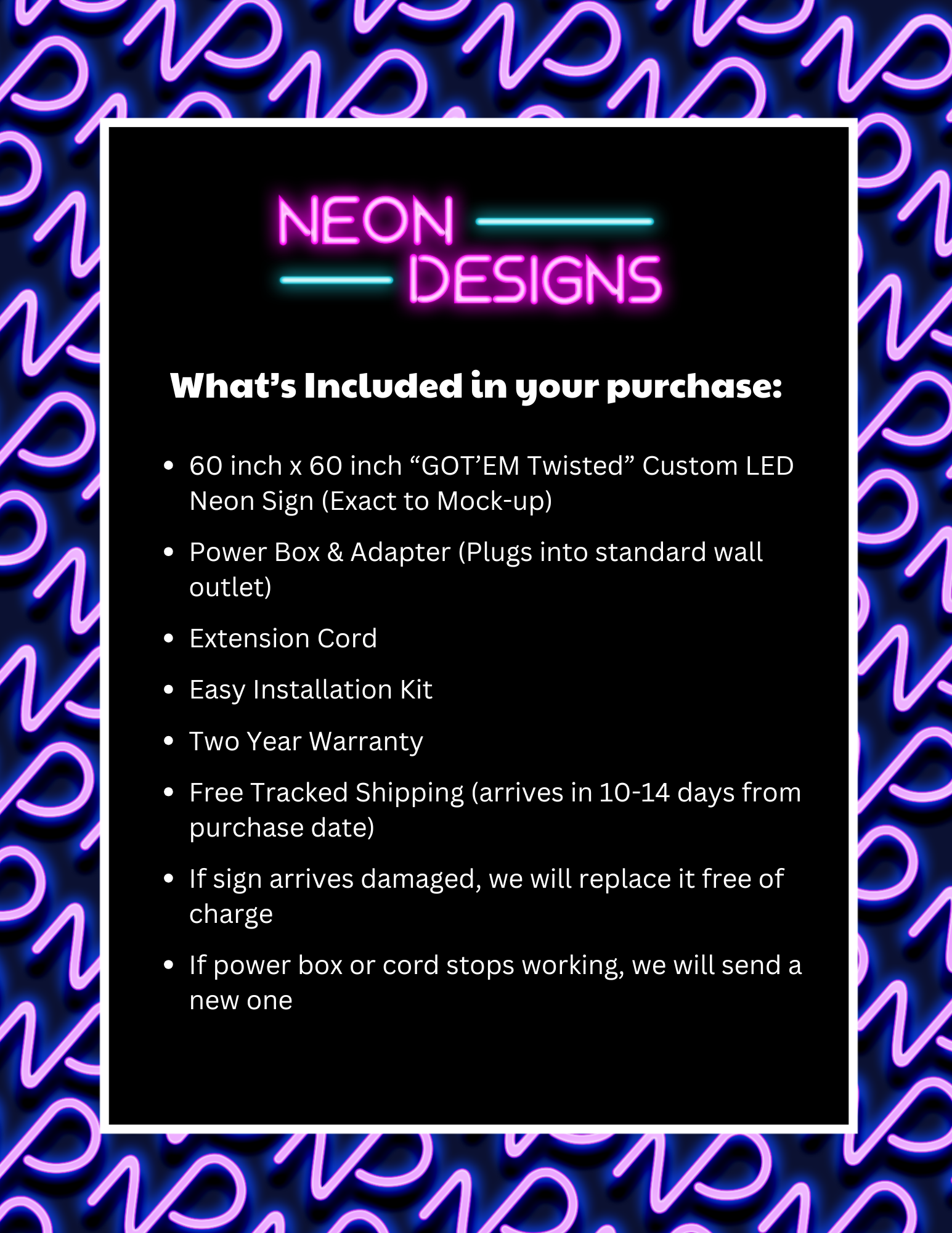 GOT'EM Twisted - Premium Neon Artwork
