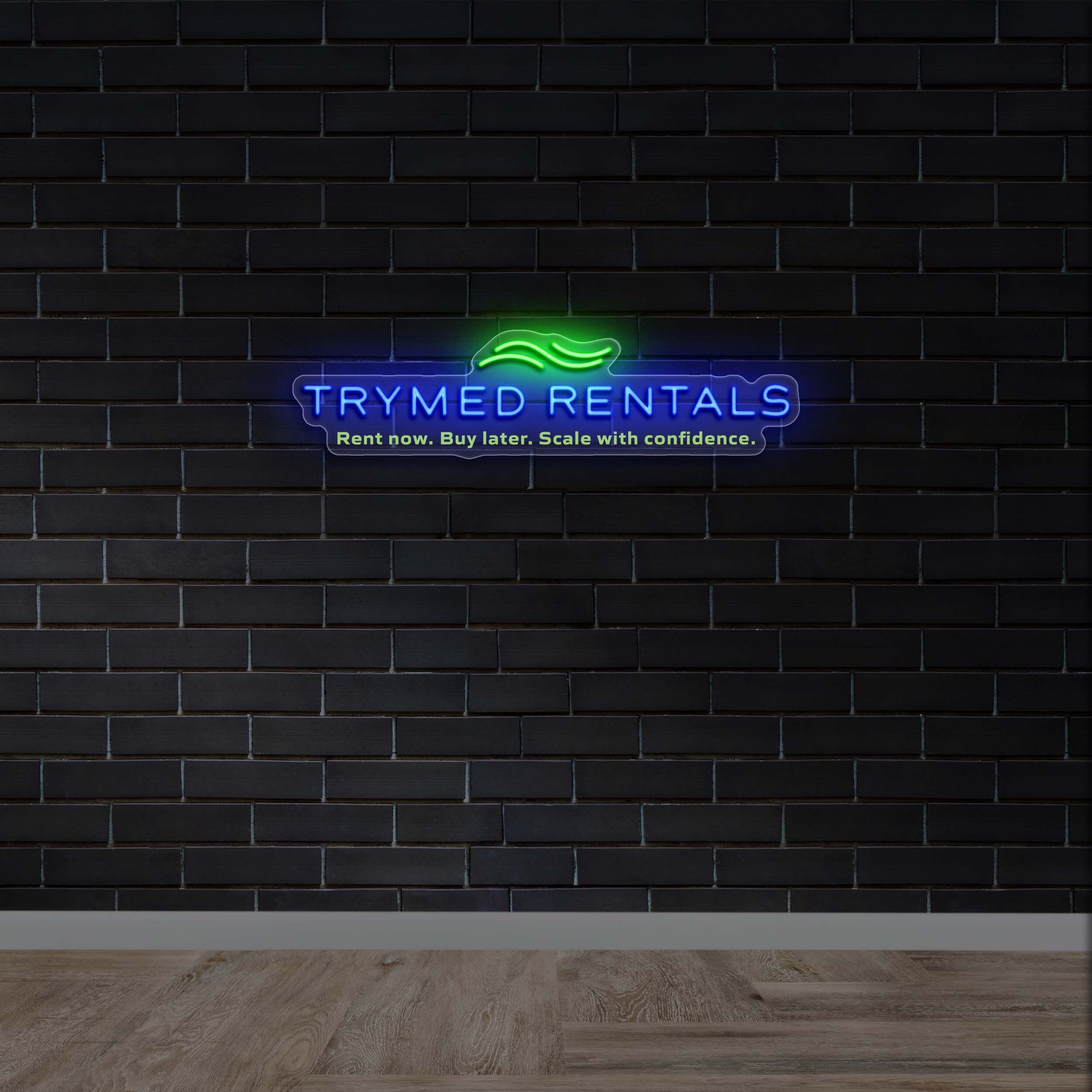 Trymed Rentals - Premium Neon Artwork