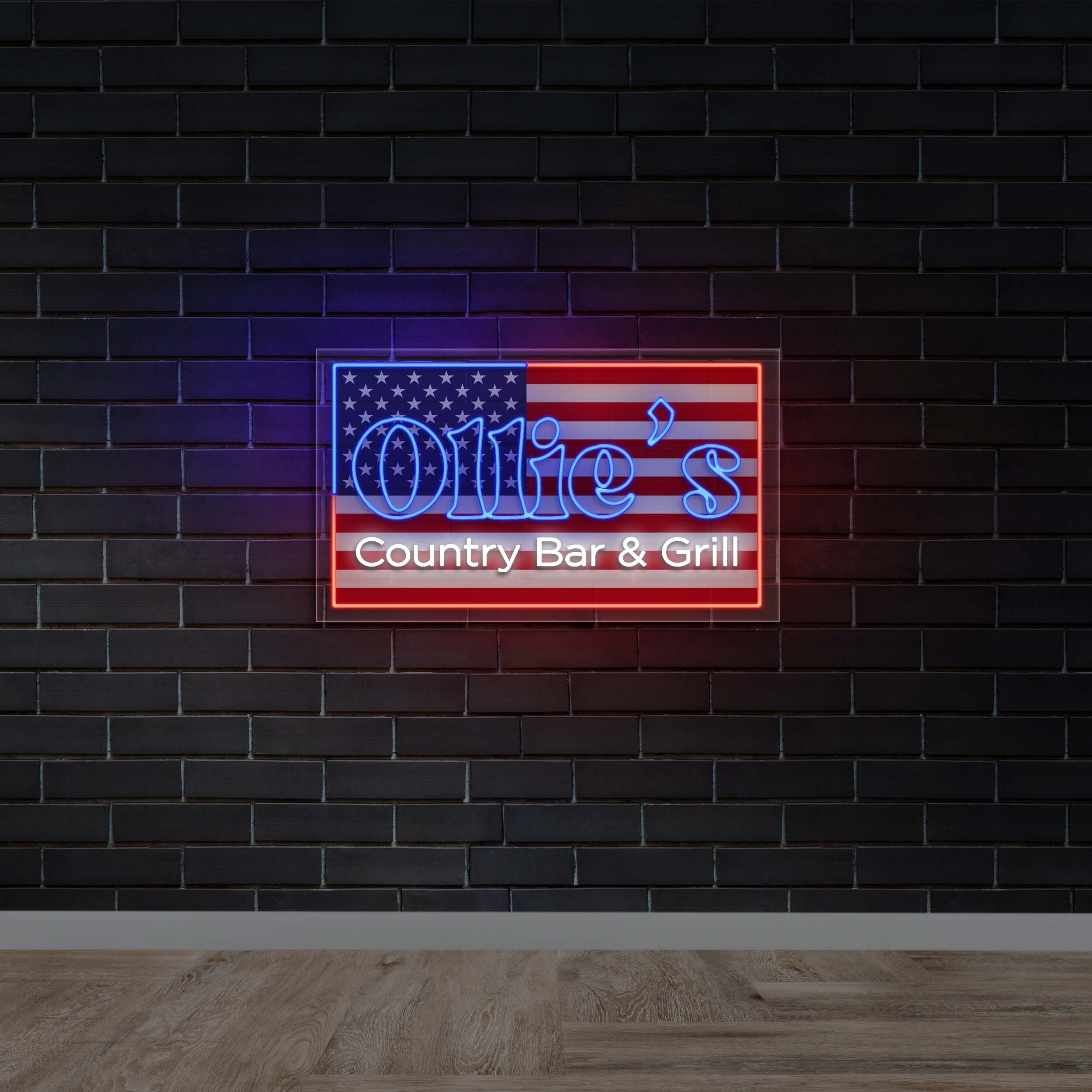 Ollie’s Country Bar & Grill - Premium Neon Artwork