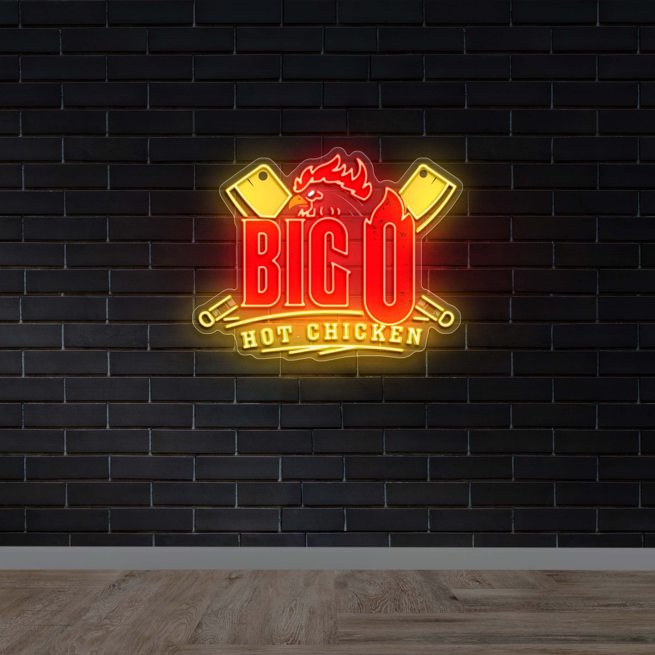 BIG O HOT CHICKEN - Premium Neon Artwork