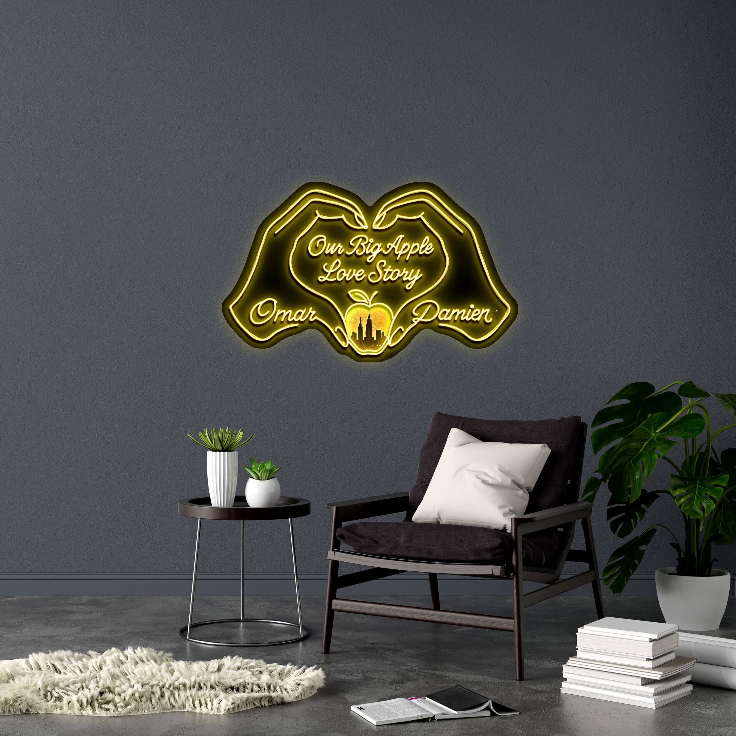 Our Big Apple Love Story | 2nd Version - Premium Neon Artwork