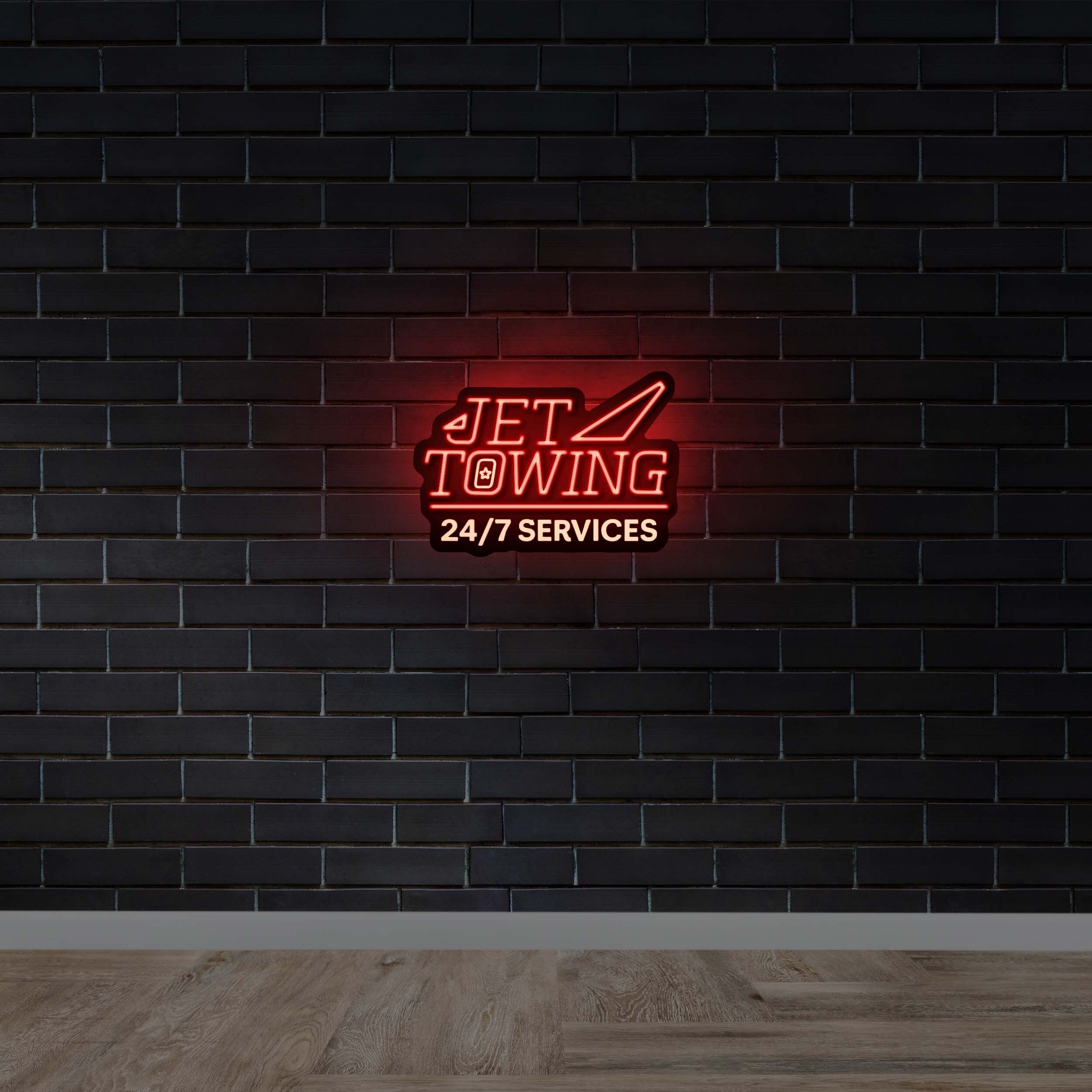 Jet Towing - Premium Neon Artwork