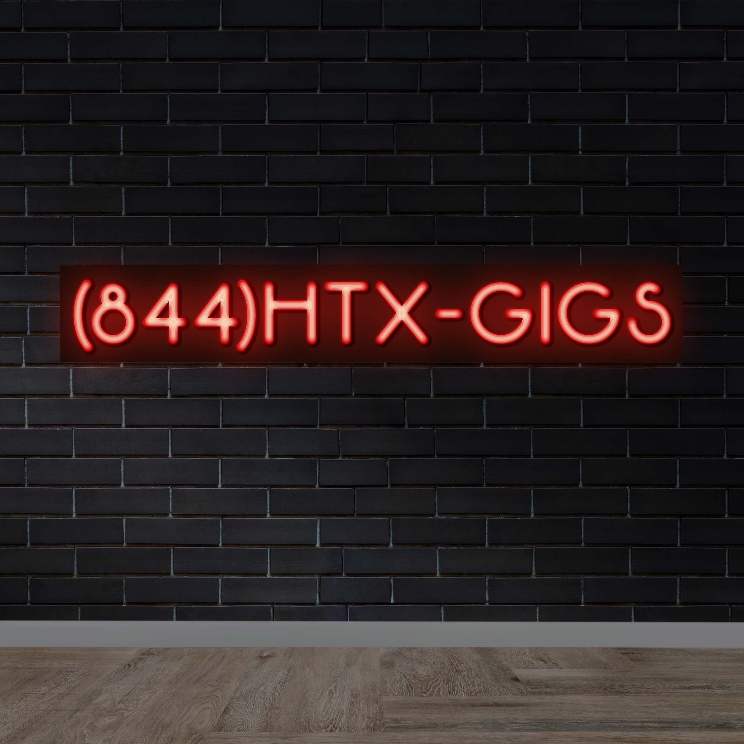 (844)HTX-GIGS - Premium Neon Artwork