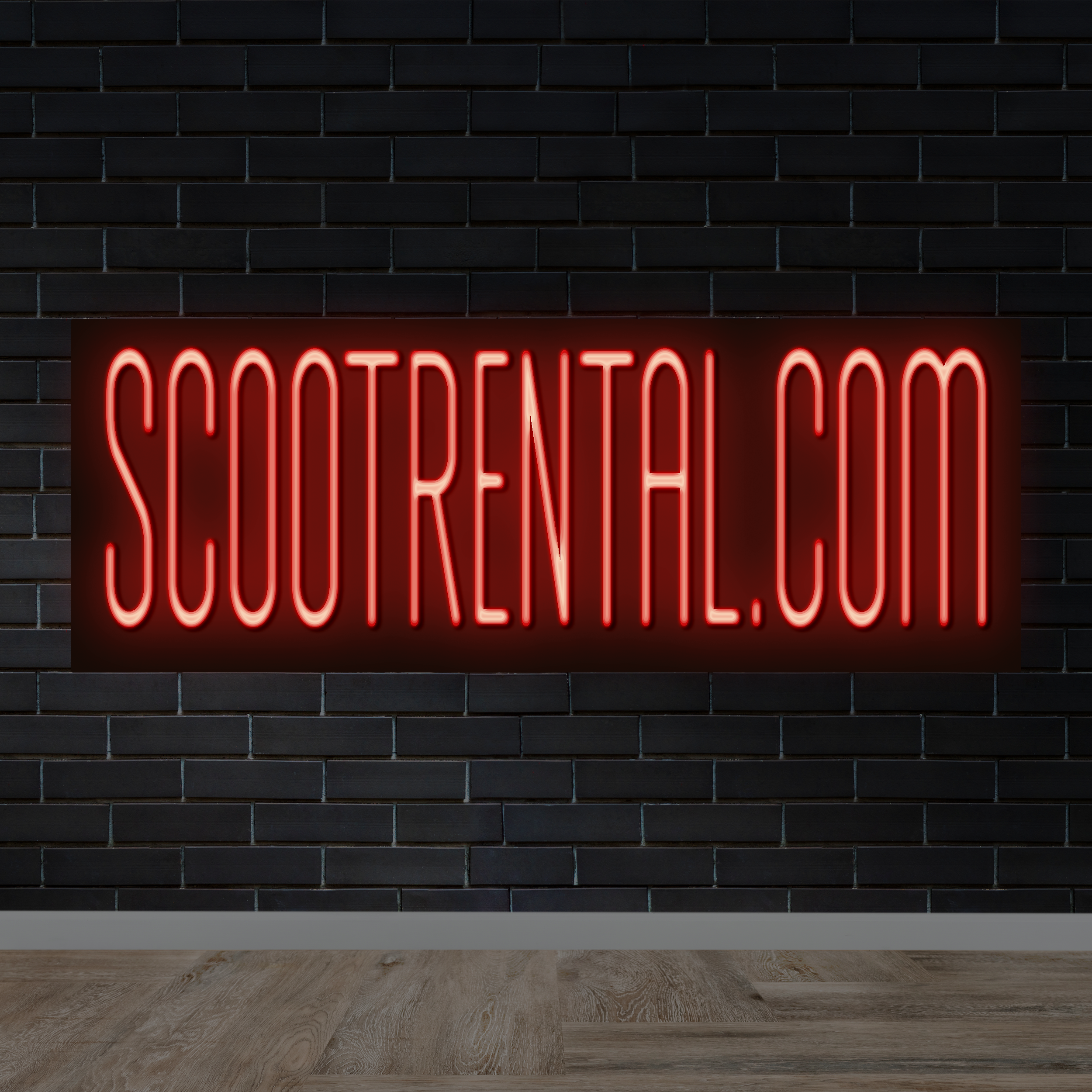 SCOOTRENTAL.COM - Premium Neon Artwork