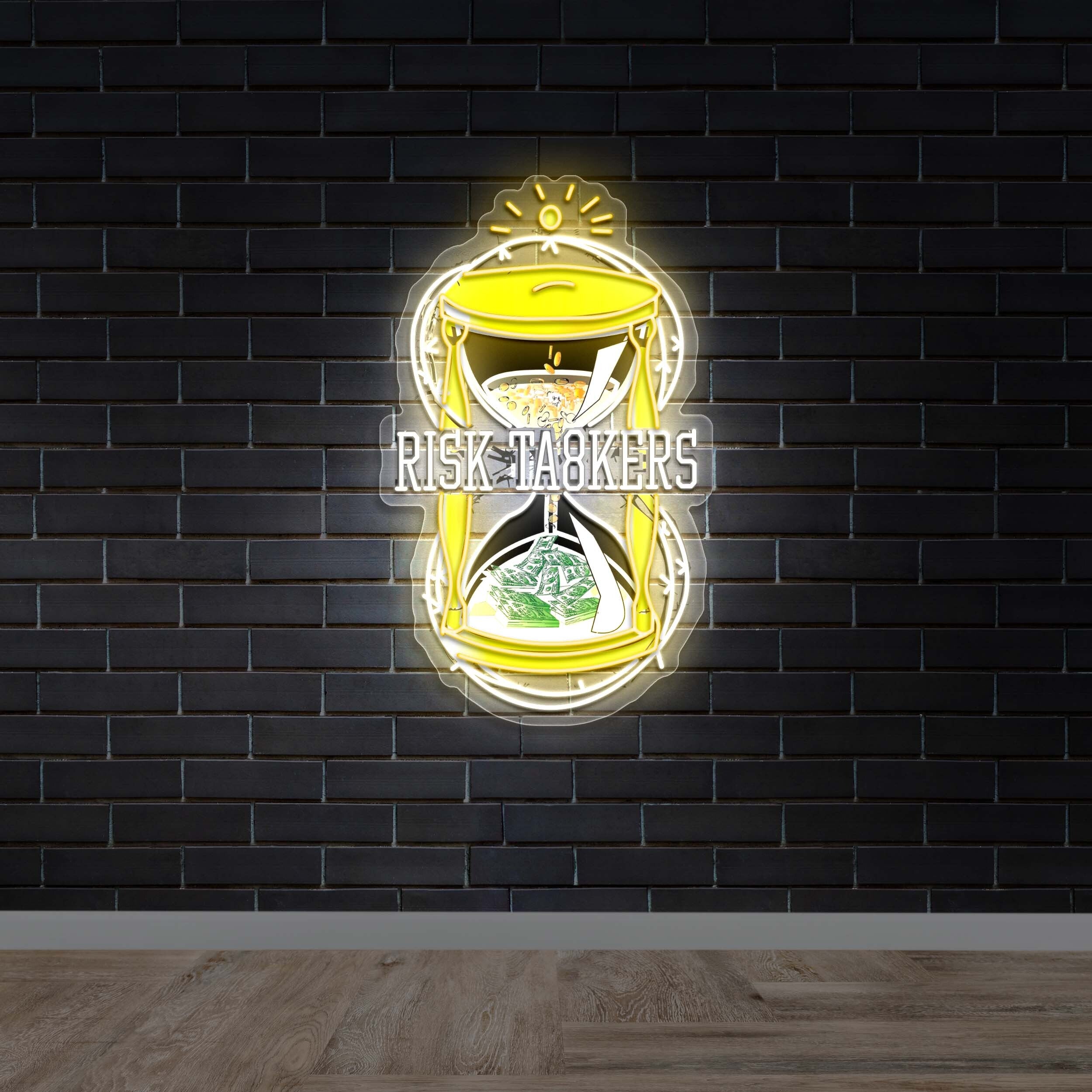 RISK TA8KERS - PREMIUM NEON ARTWORK