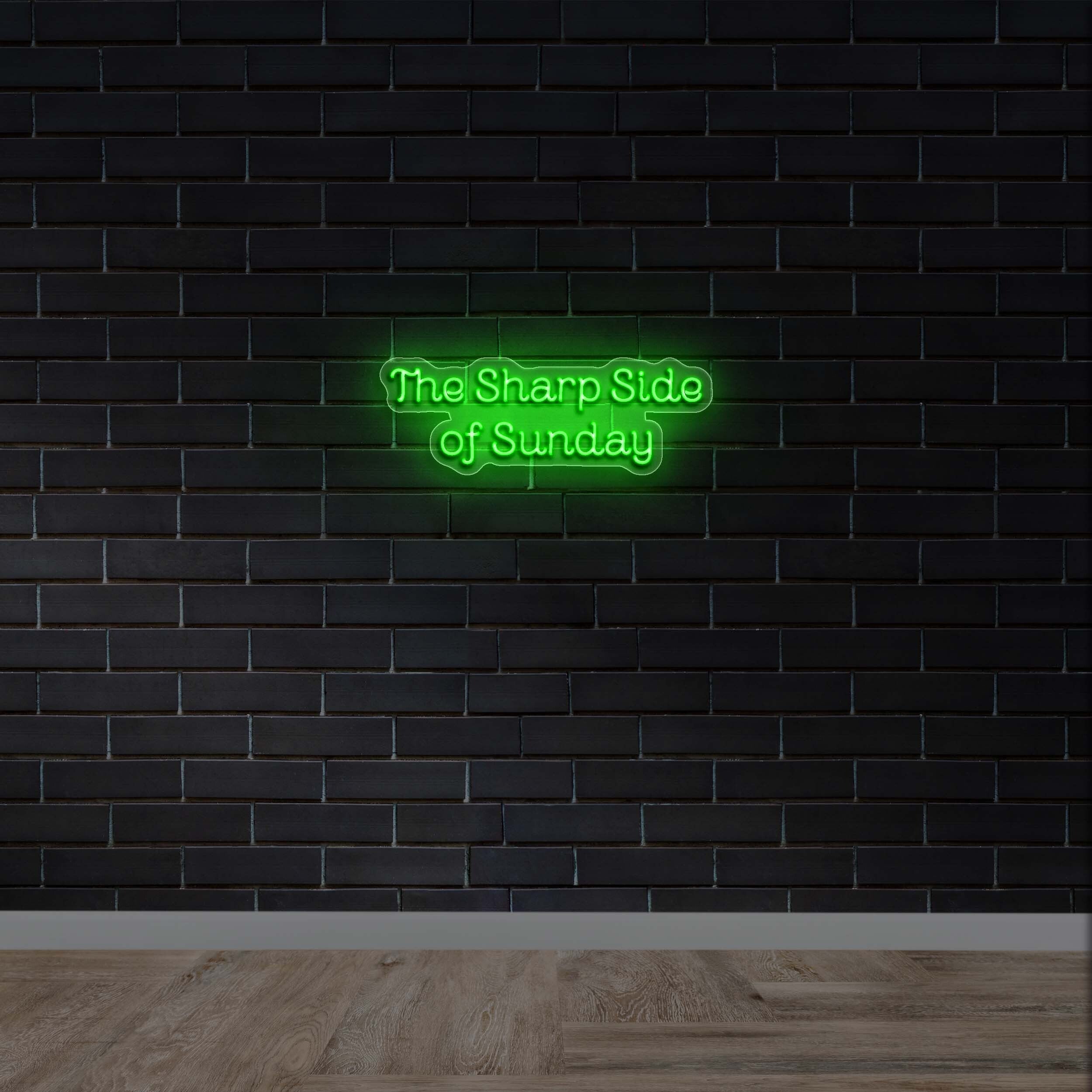 The Sharp Side of Sunday - Premium Neon Artwork
