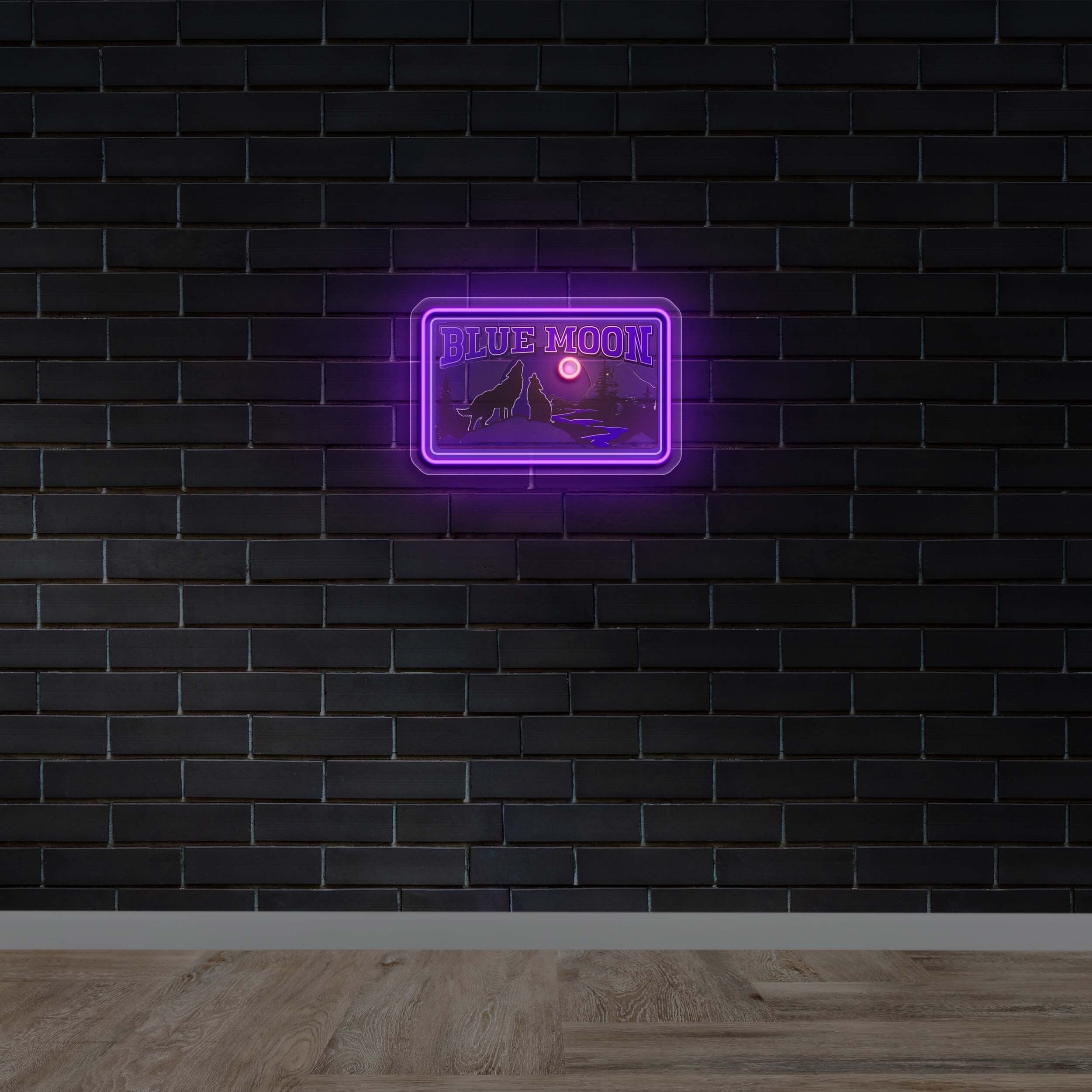 Blue Moon - Premium Neon Artwork