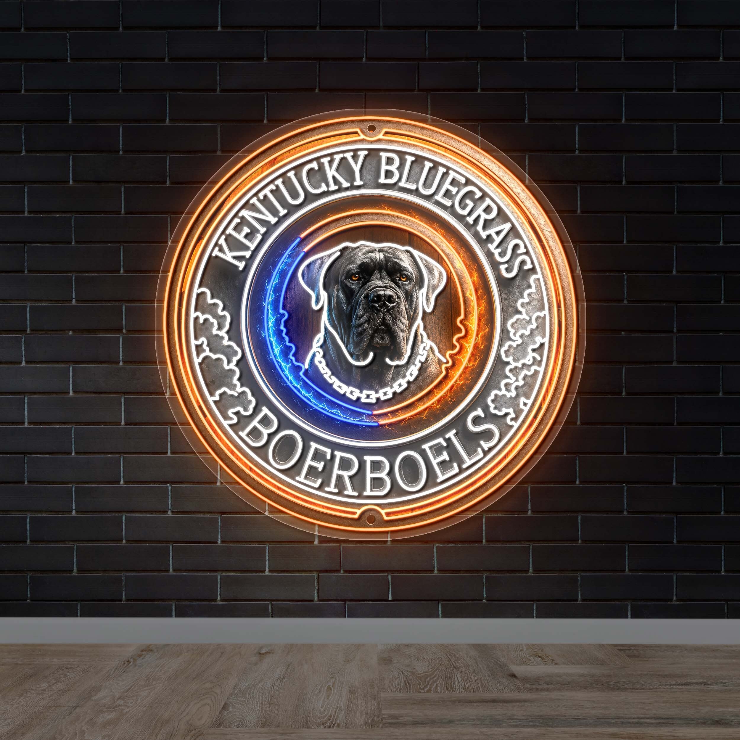 Kentucky Bluegrass Boerboels - Premium Neon Artwork