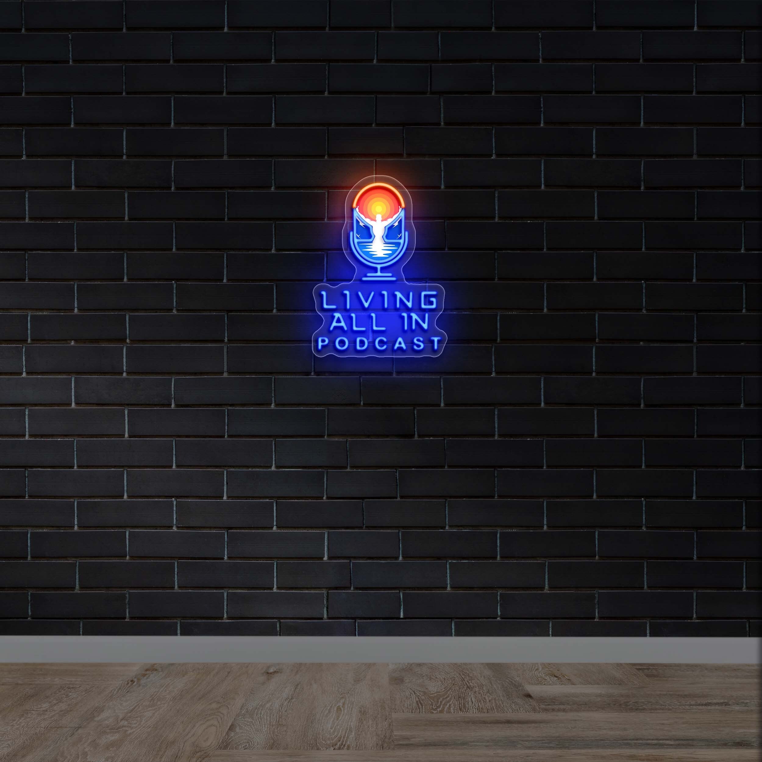 Living All in Podcast -
Premium Neon Artwork