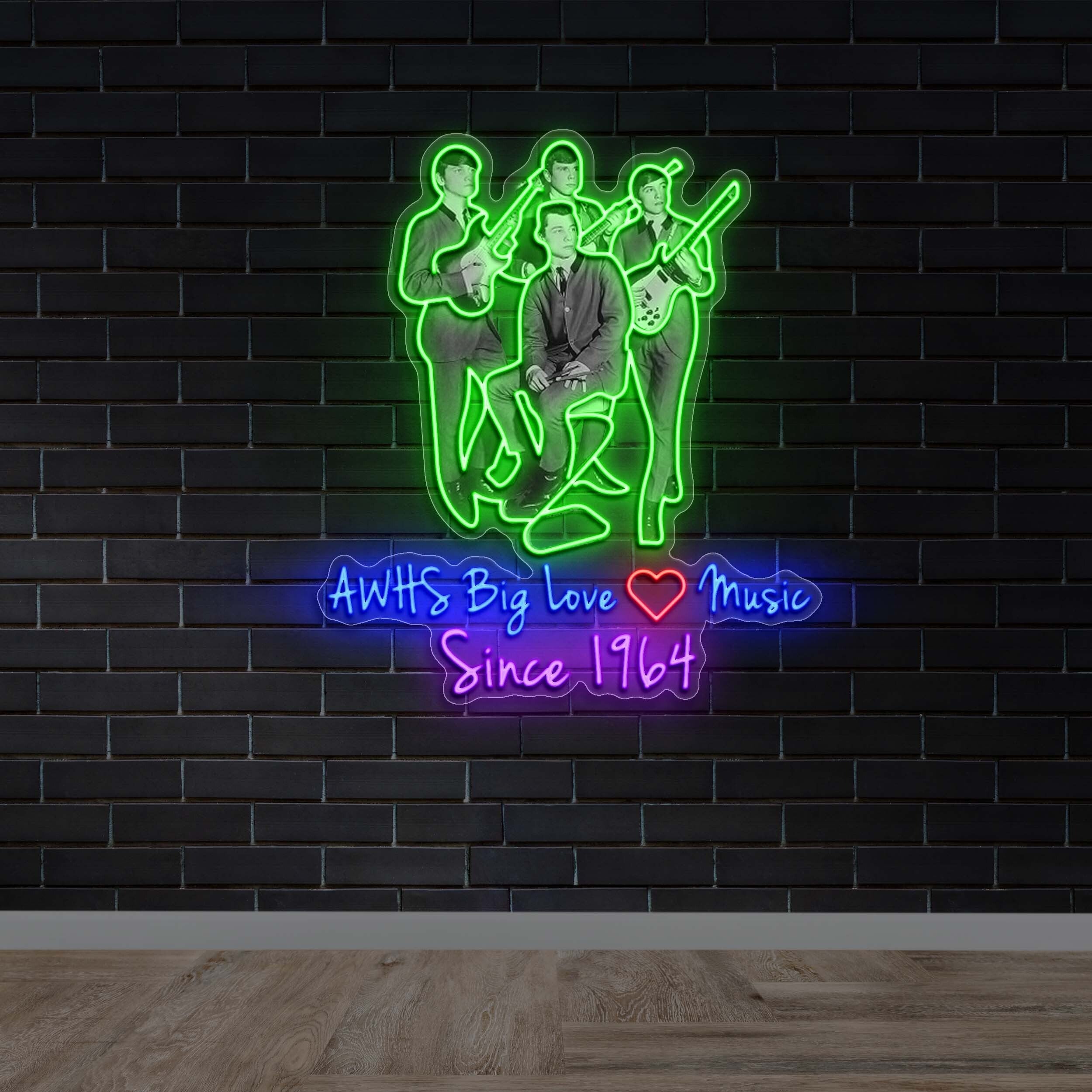 AWHS BIG MUSIC Since 1964 | 3rd Version - Premium Neon Artwork