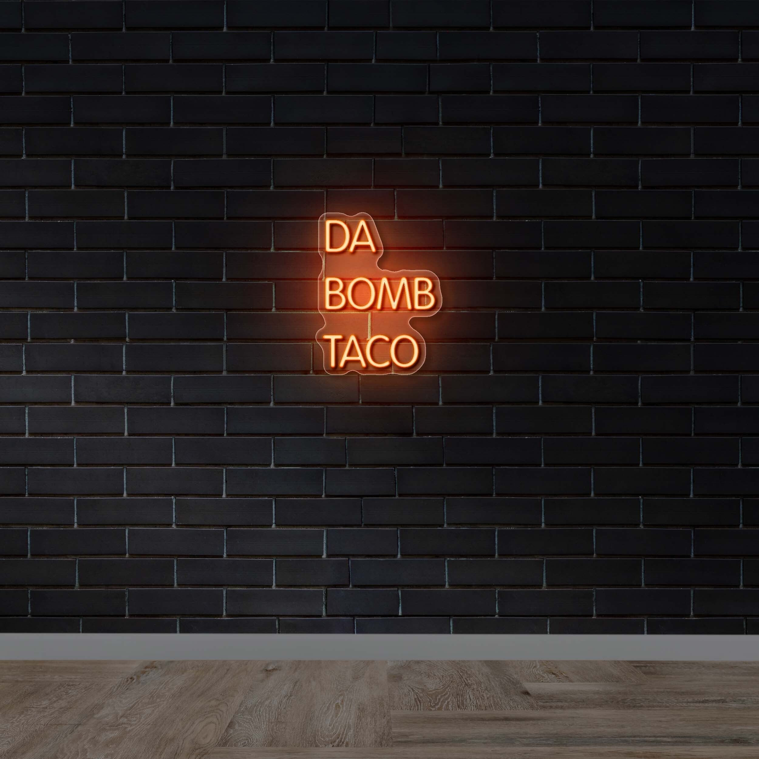 DA BOMB TACO | VAG Rundschrif font - Premium Neon Artwork