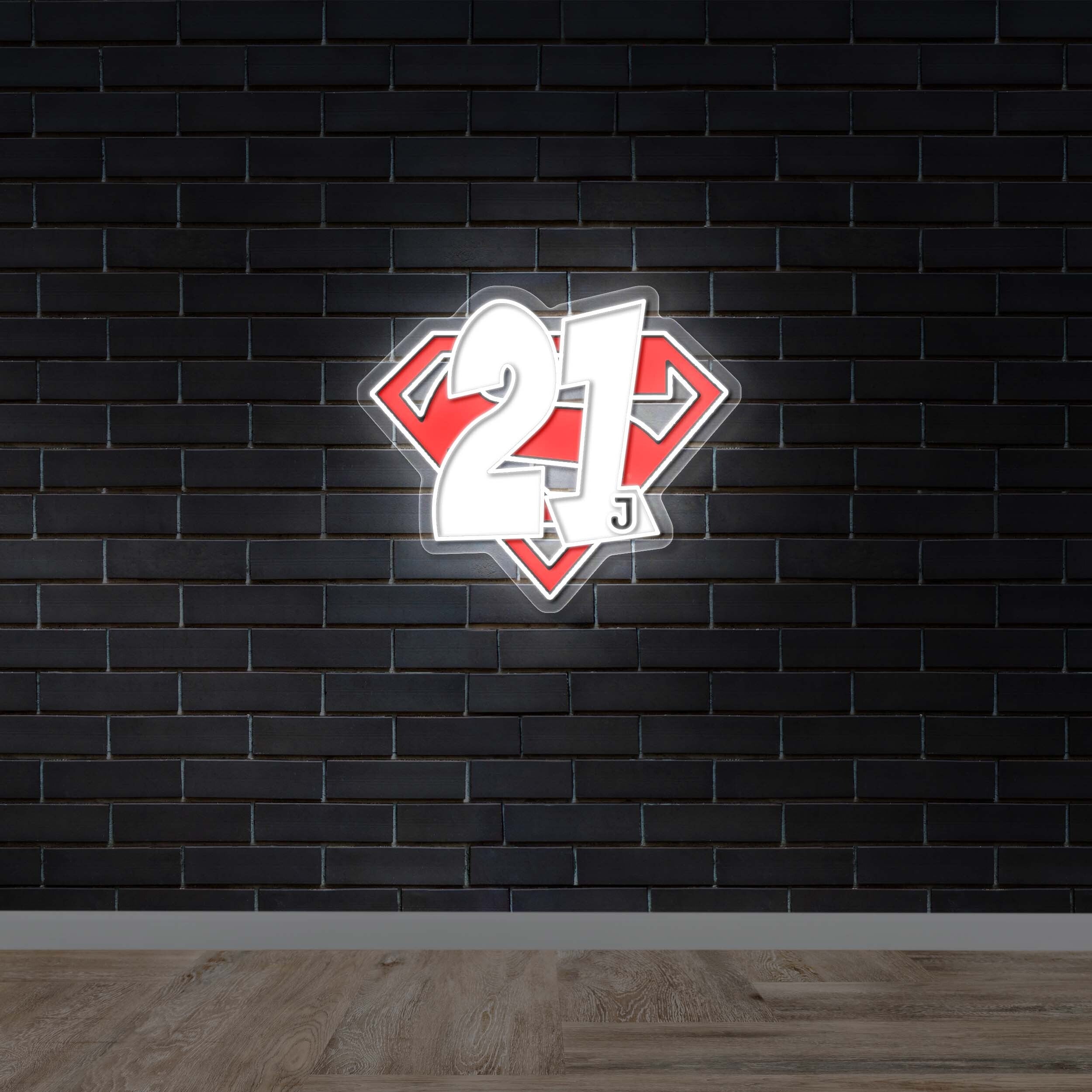 21J Superman Symbol – Premium Neon Artwork