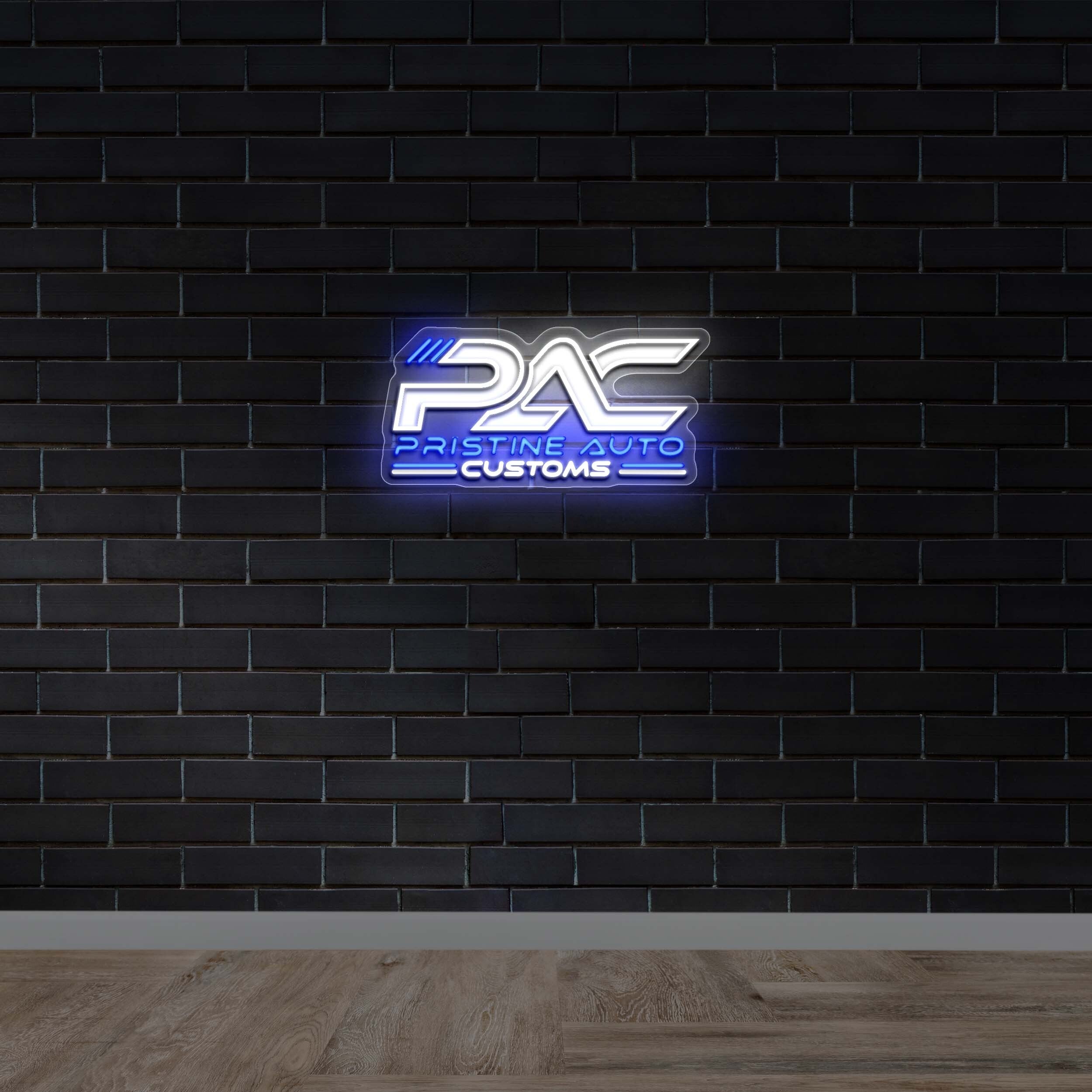 Pristine Auto Customs - Premium Neon Artwork