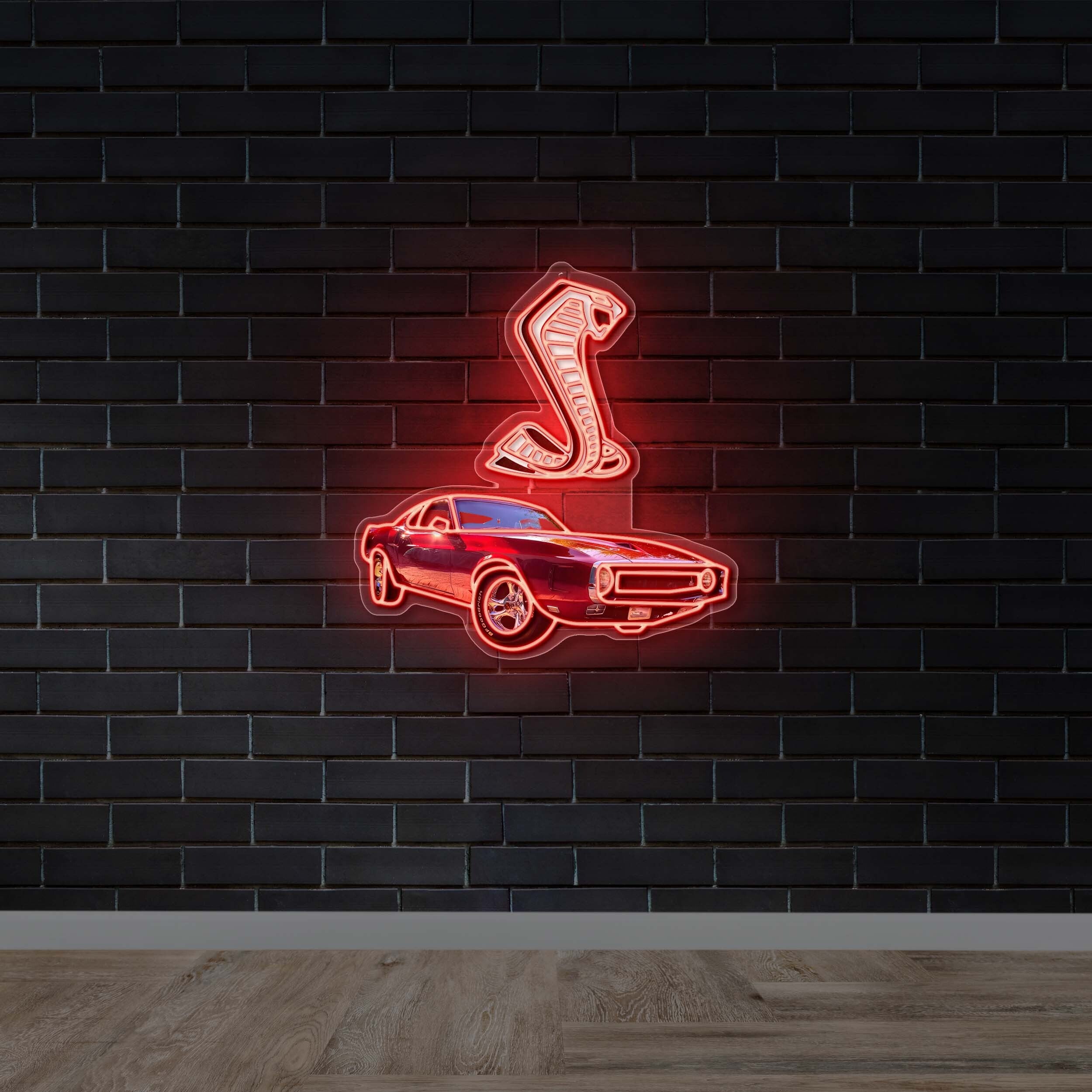 Shelby Cobra GT-500 - Premium Neon Artwork