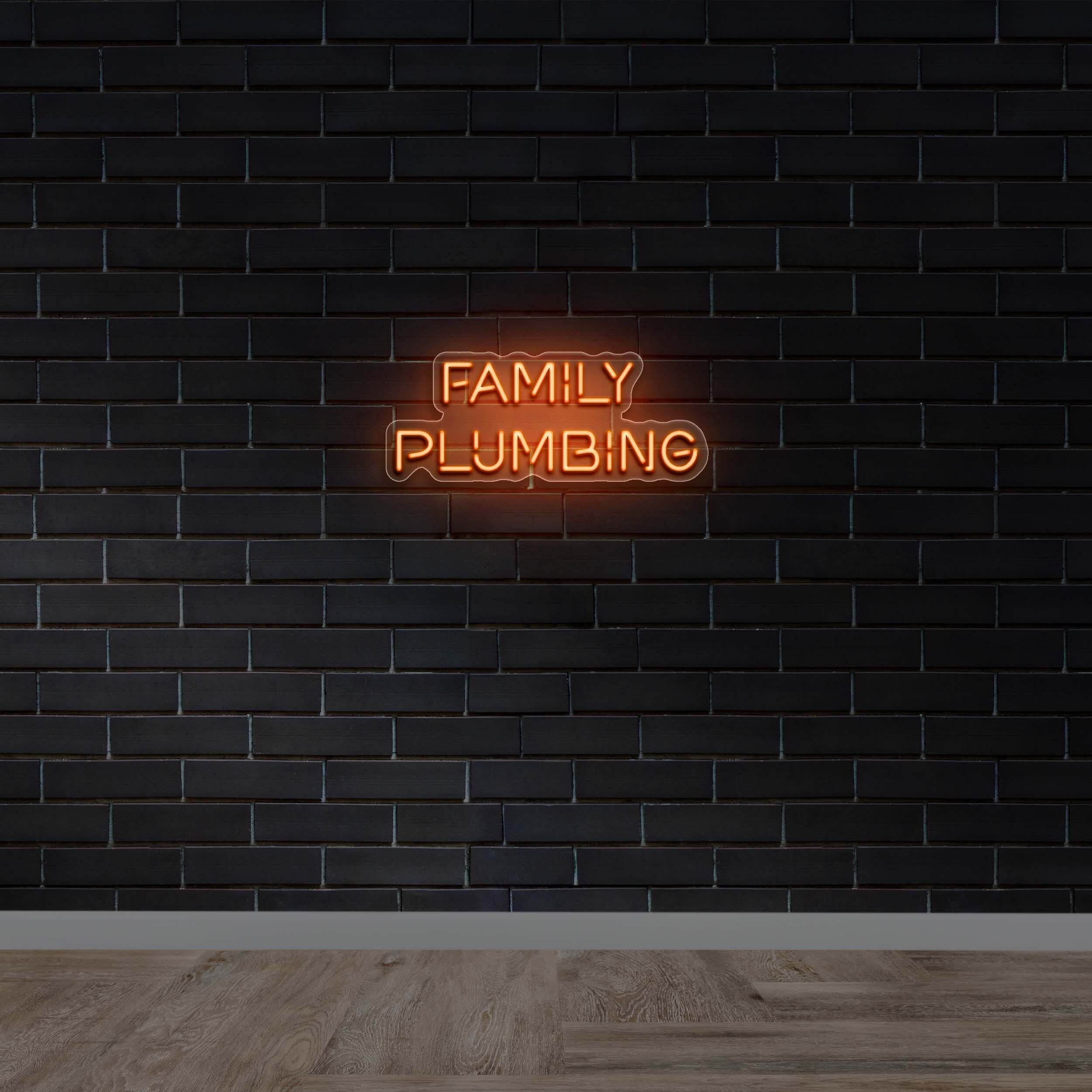 FAMILY PLUMBING - Premium Neon Artwork