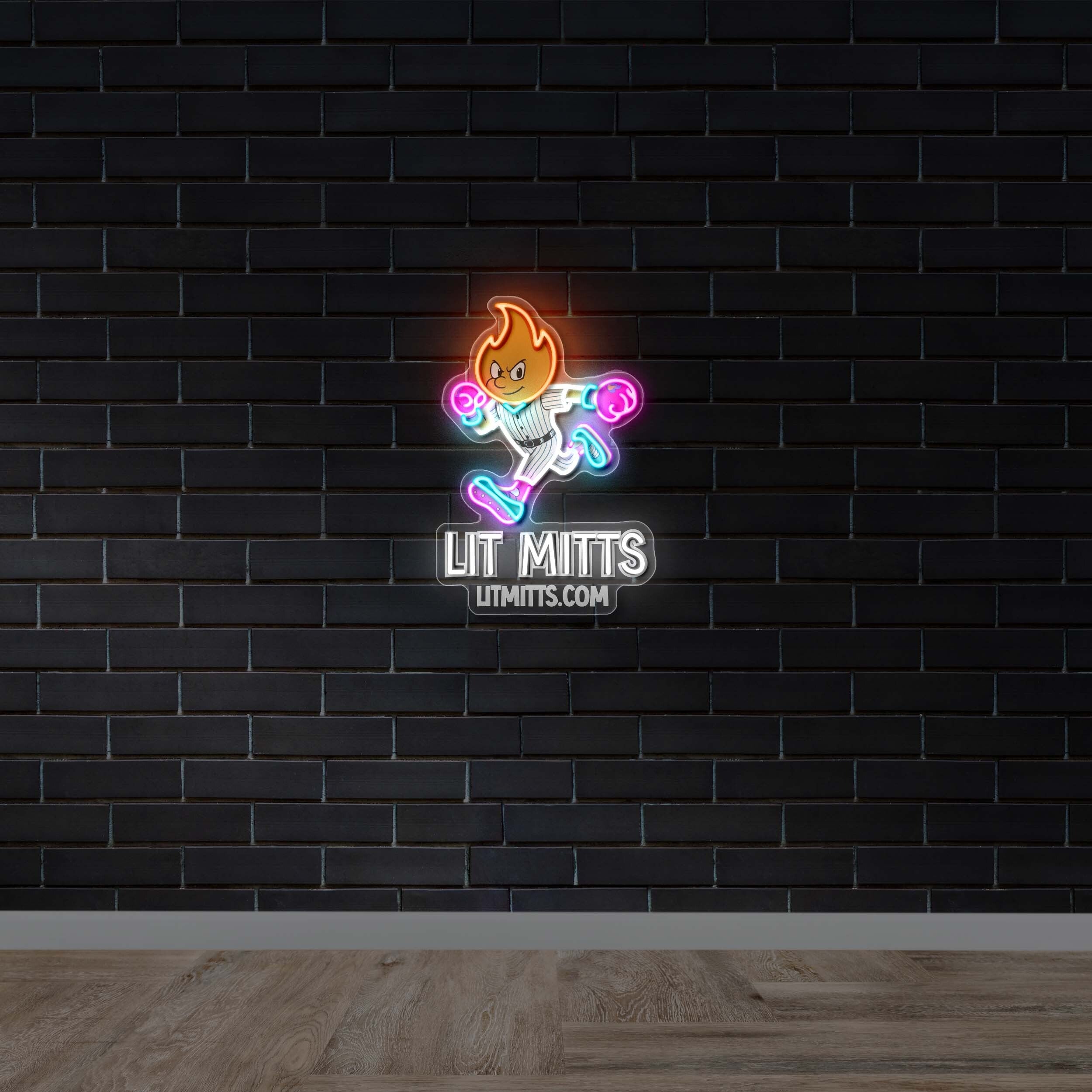 Lit Mitts - Premium Neon Artwork