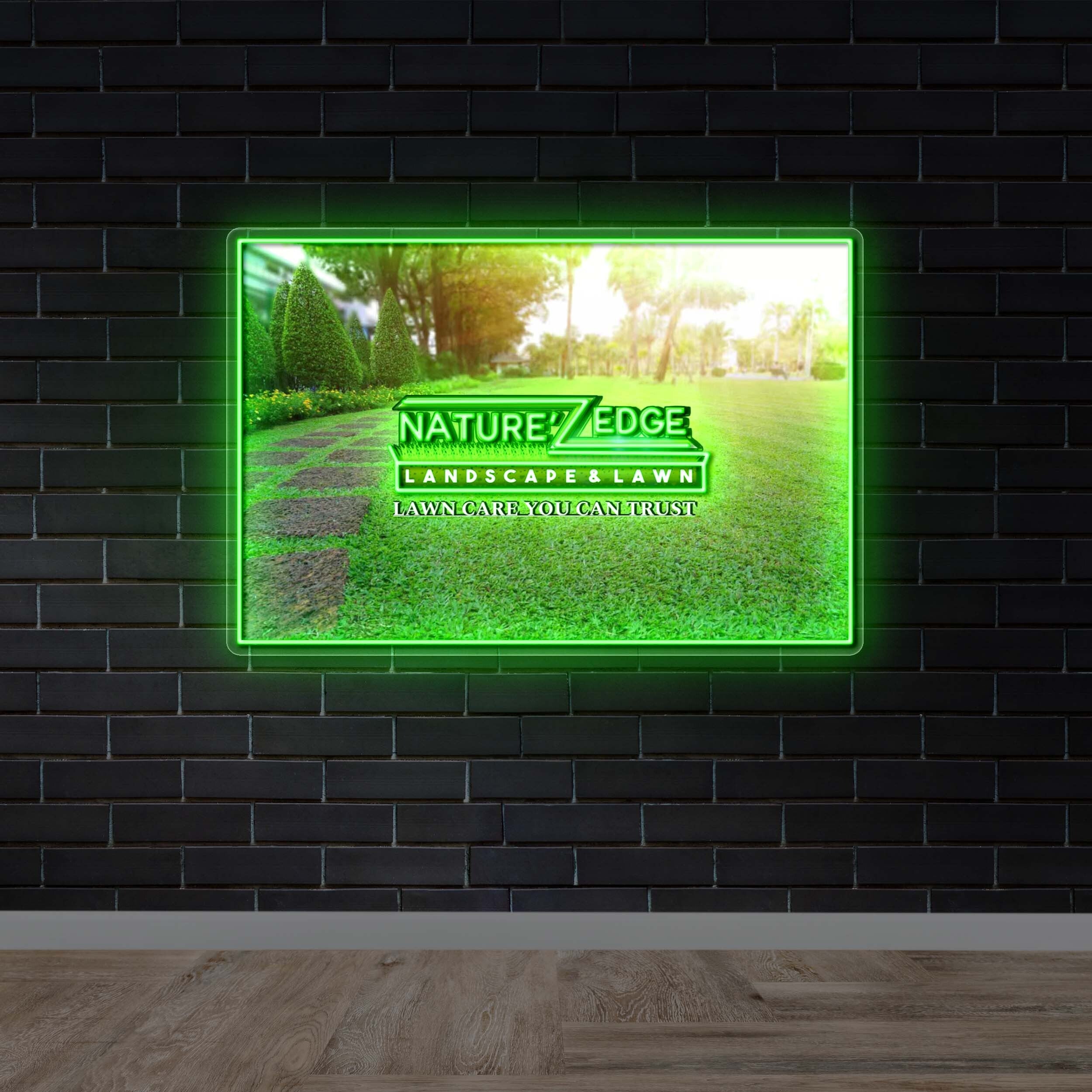 Nature’z Edge Landscape & Lawn - Premium Neon Artwork
