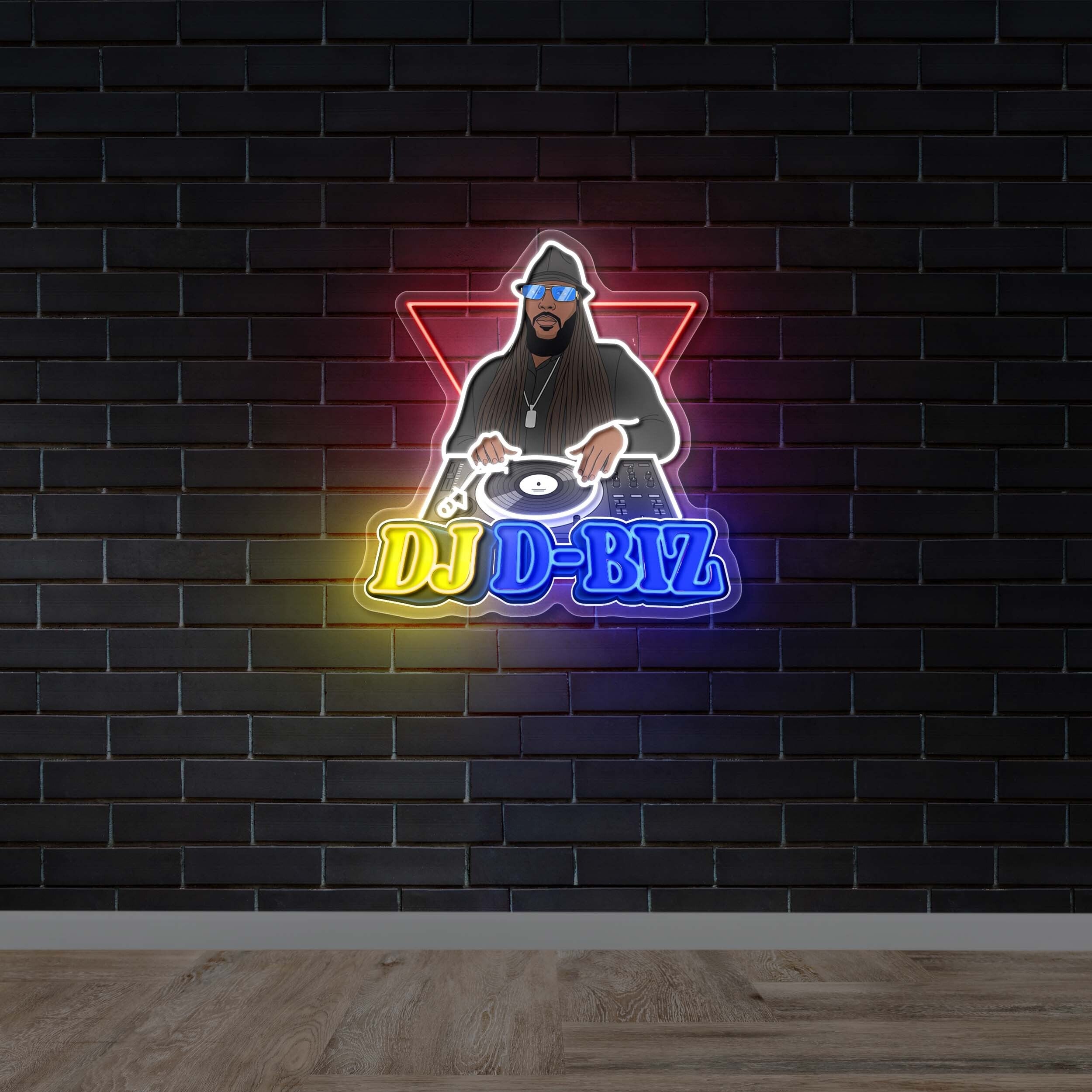 DJ D-BIZ - Premium Neon Artwork