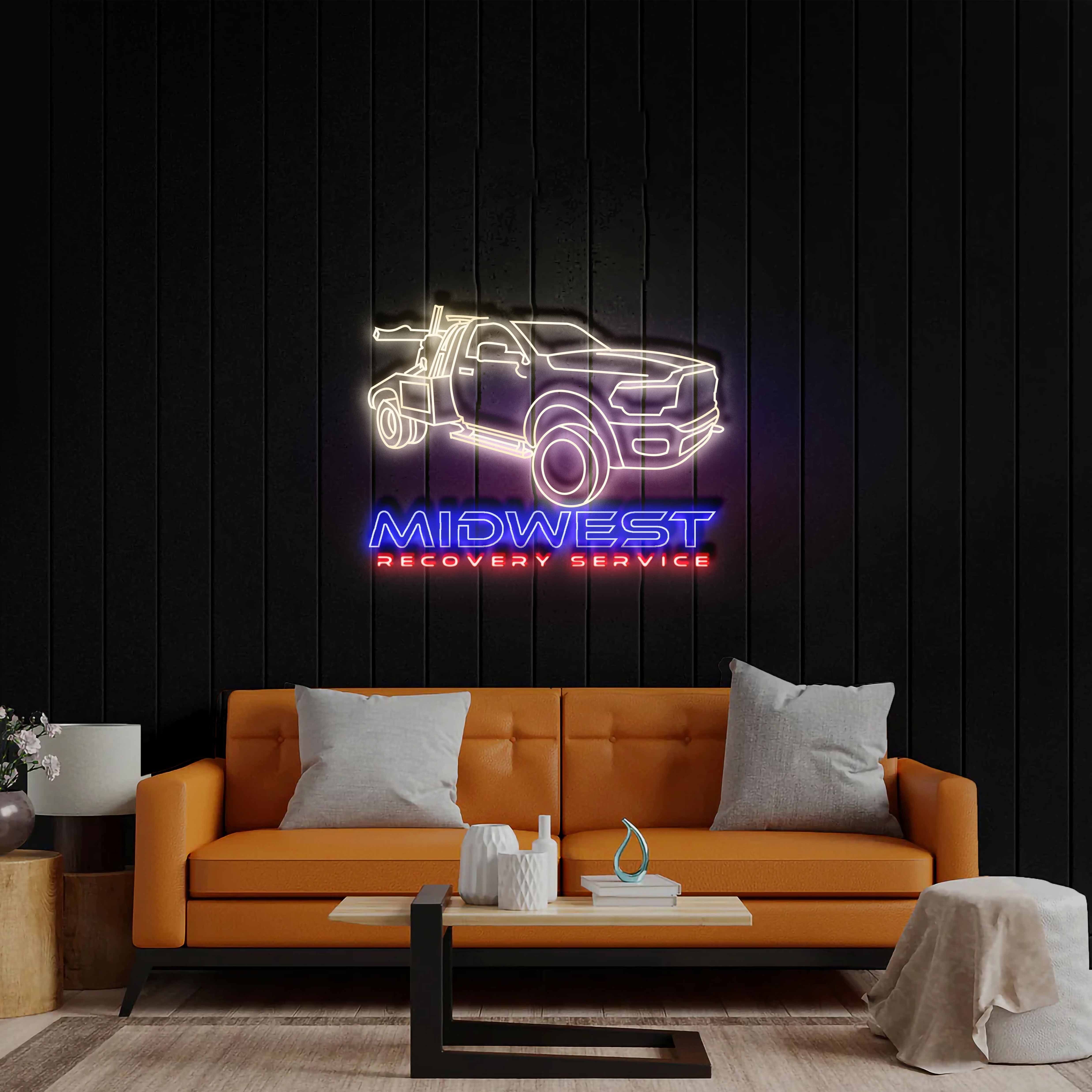 Midwest Recovery Service - Premium Neon Artwork