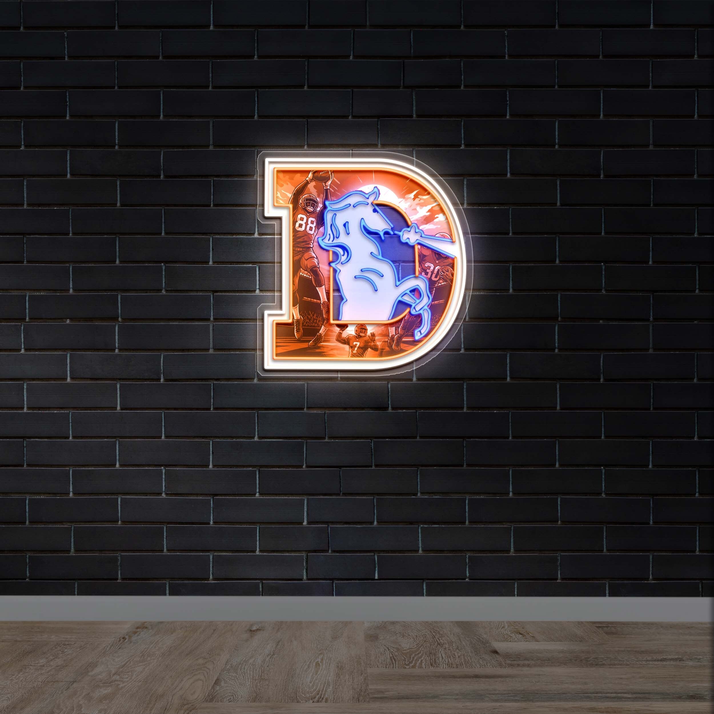 D | 2nd version - Premium Neon Artwork