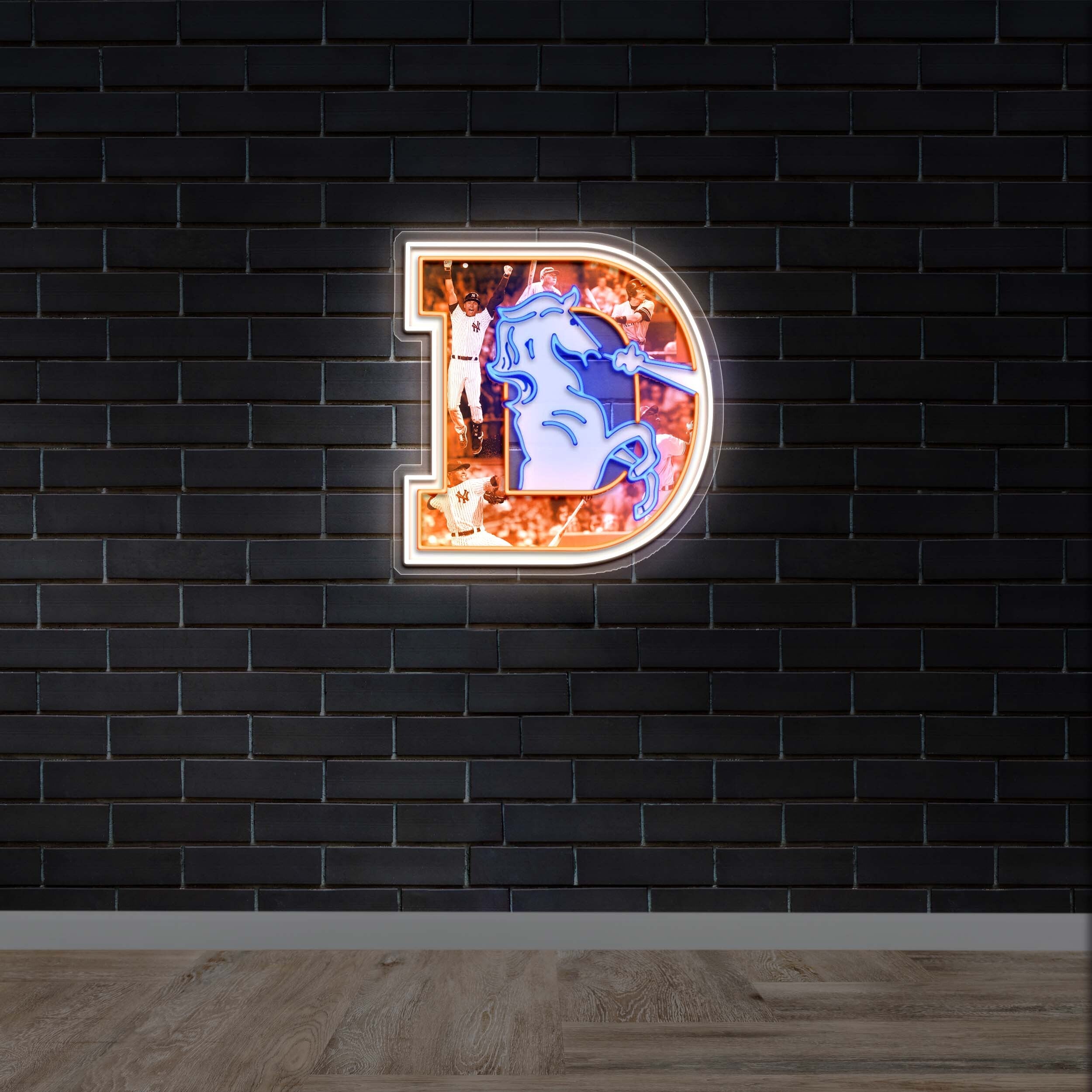 D | Baseball Version - Premium Neon Artwork