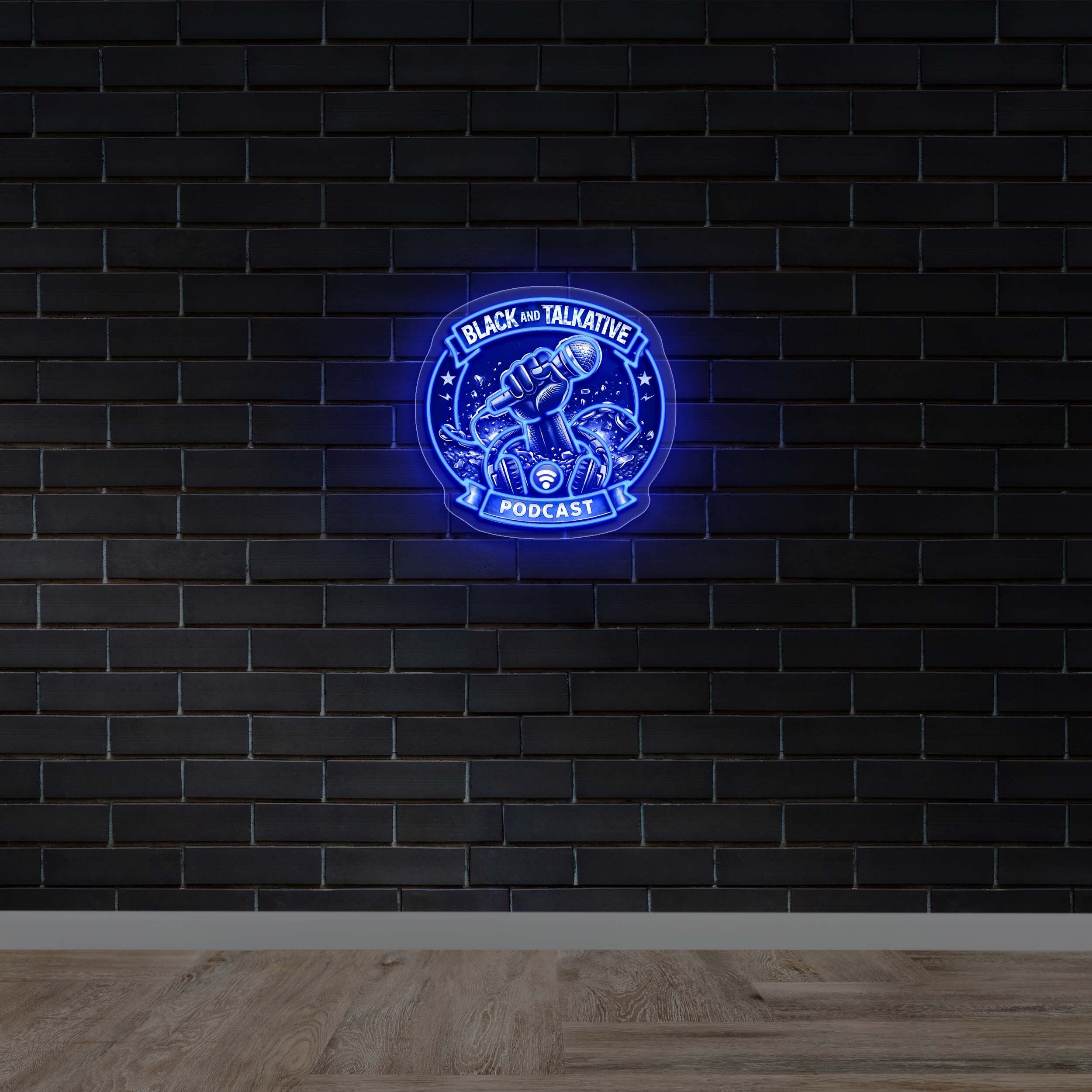 BLACK AND TALKATIVE - Premium Neon Artwork