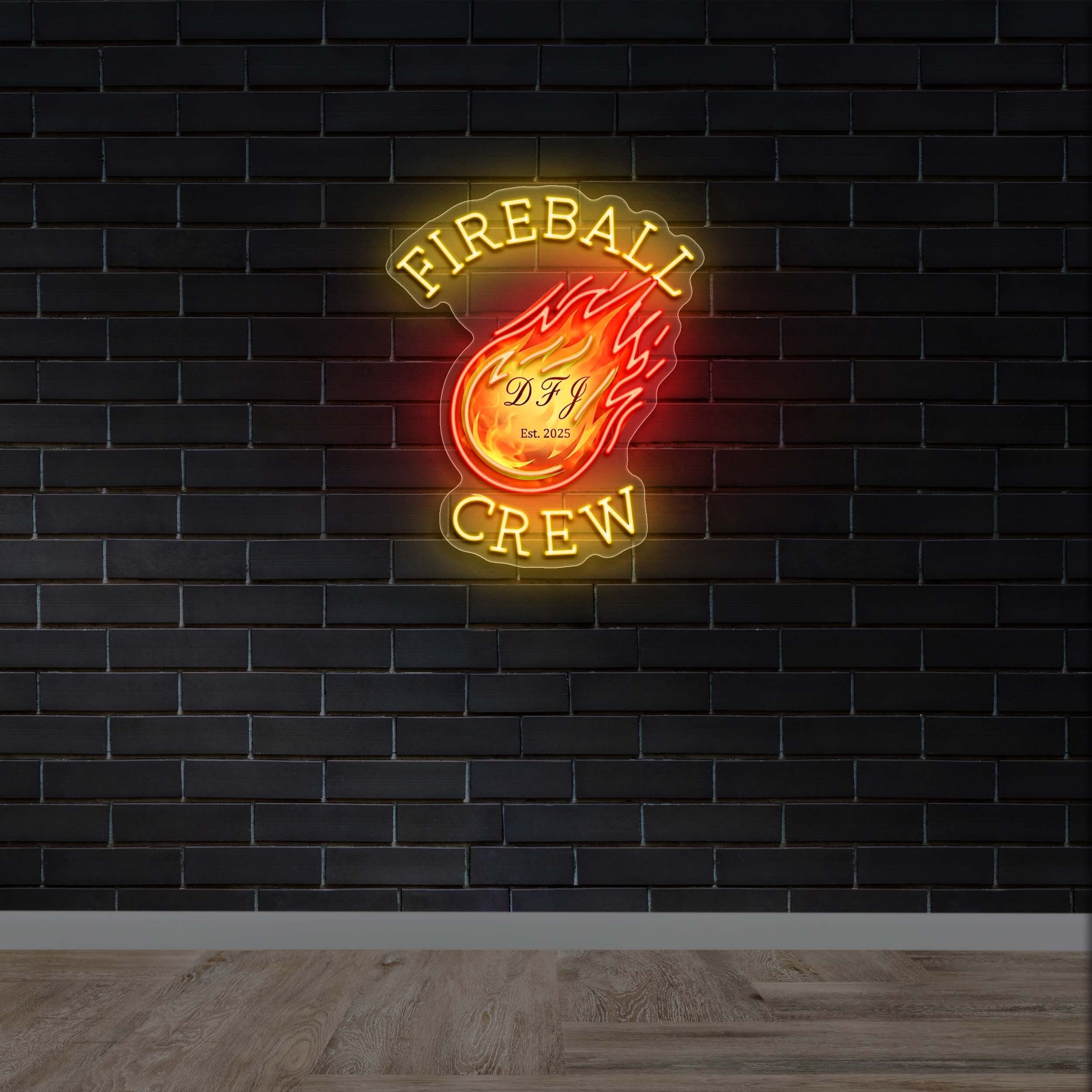 FIREBALL CREW - Premium Neon Artwork